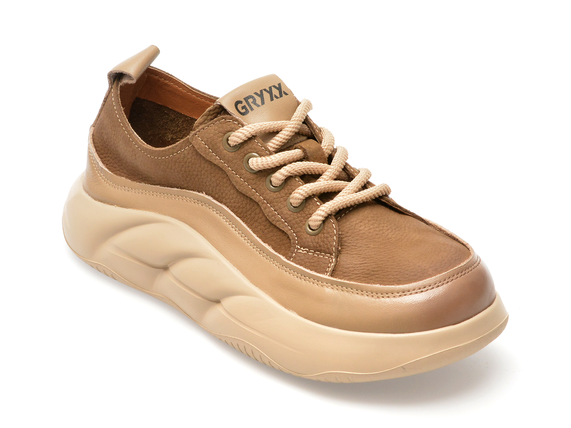 Pantofi GRYXX maro, 800210, din piele naturala