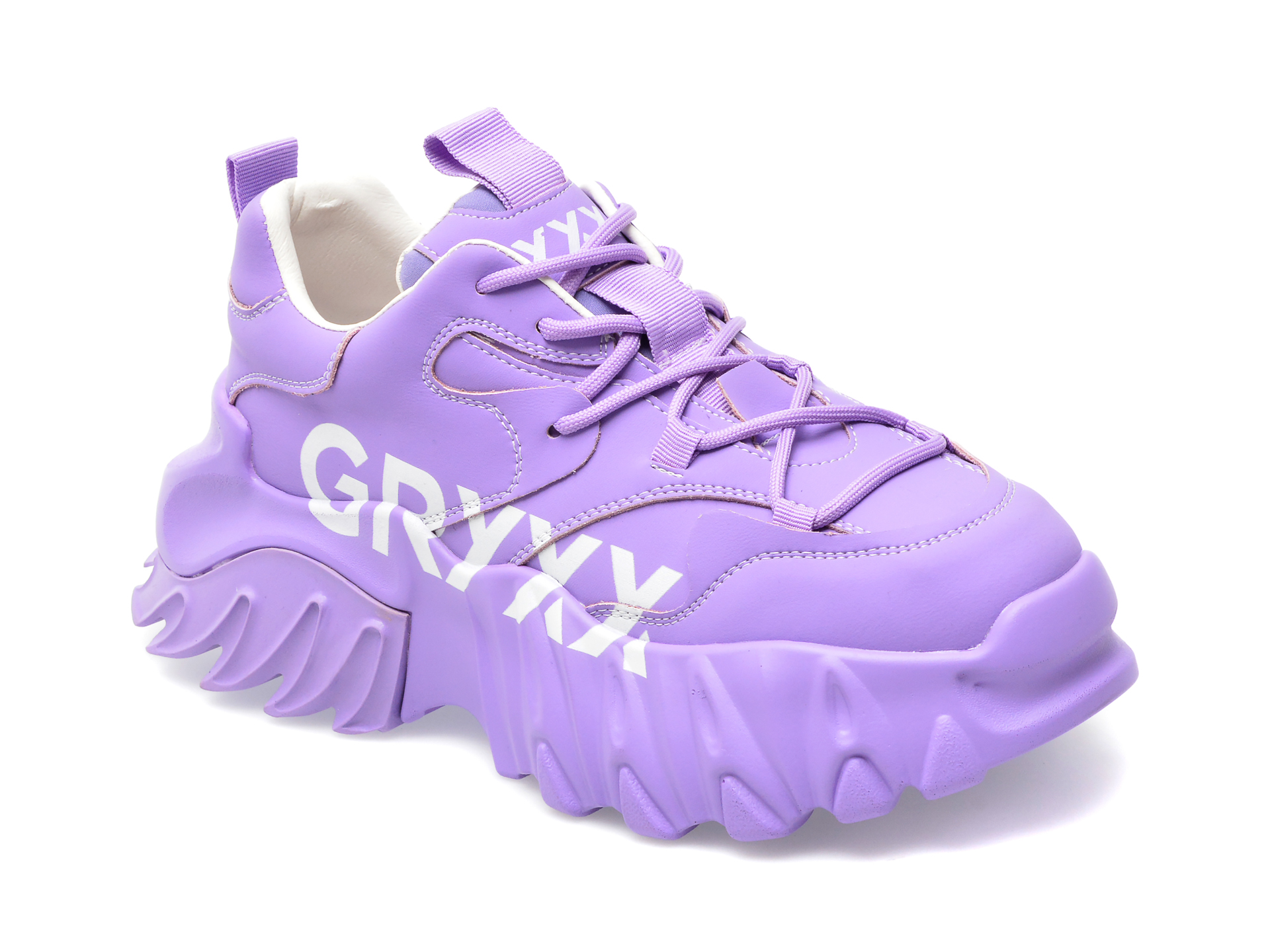 Pantofi GRYXX mov, A265GR, din piele naturala