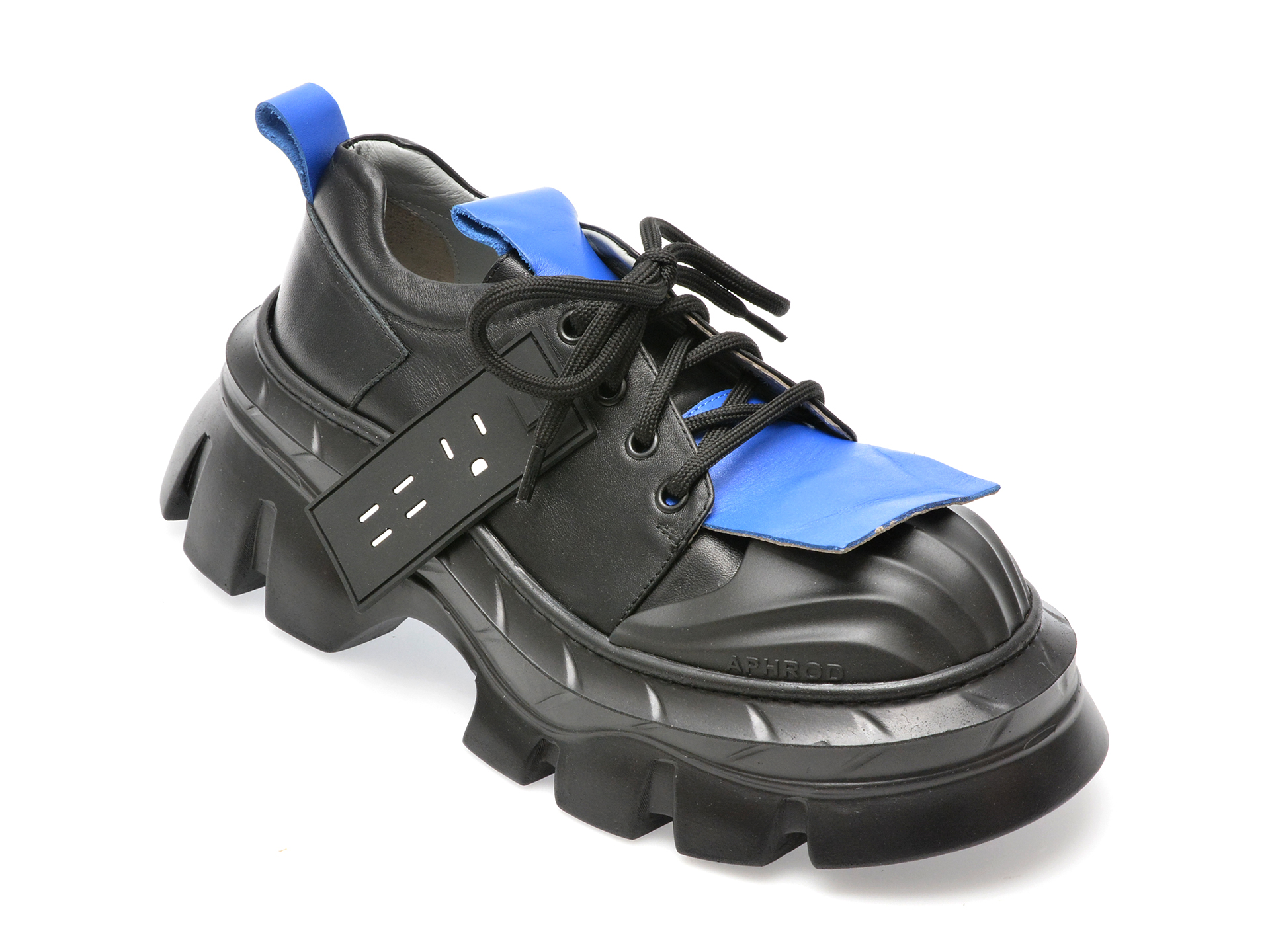 Pantofi GRYXX negri, 043GM4, din piele naturala