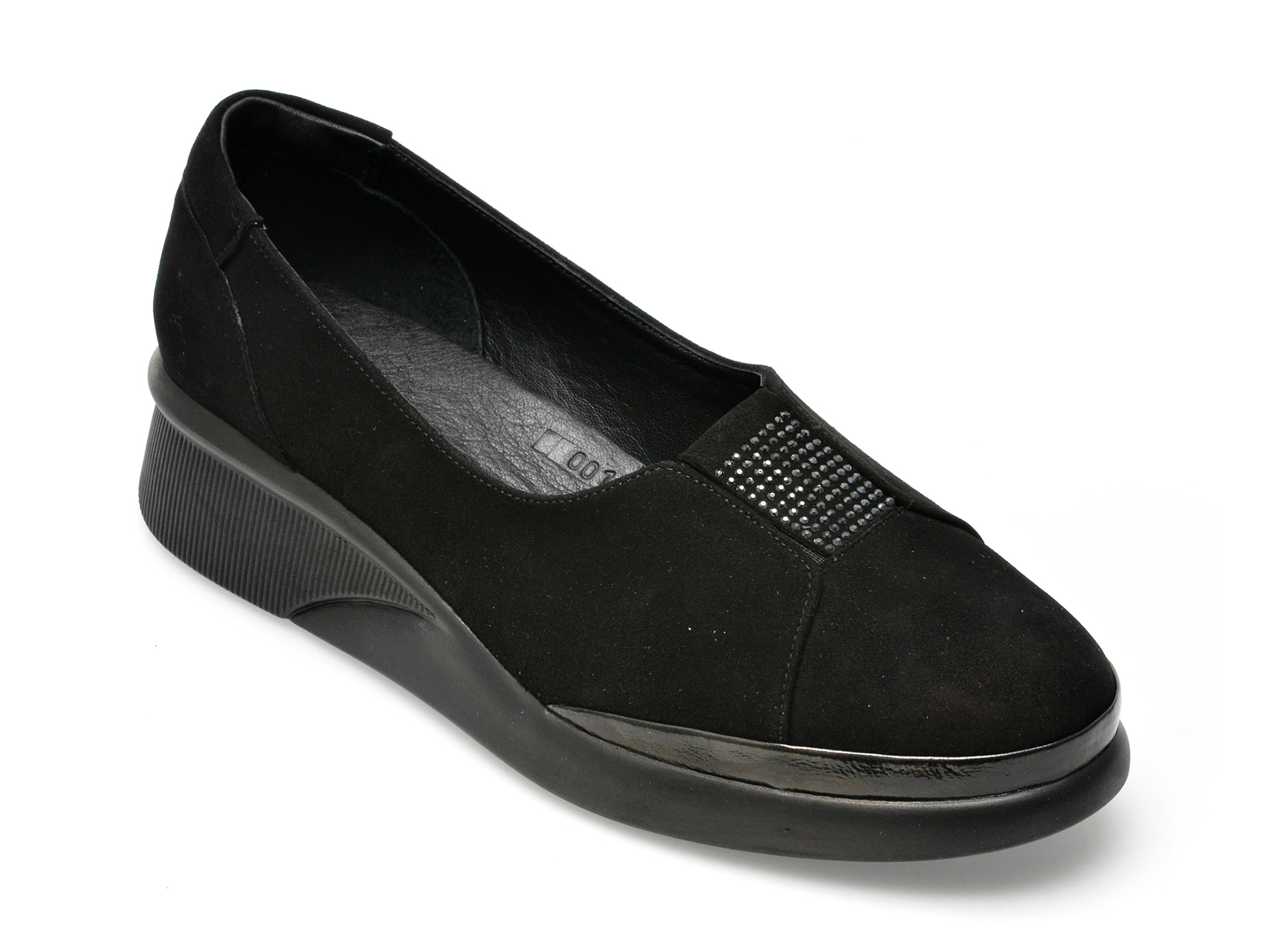 Pantofi GRYXX negri, 12026, din piele intoarsa imagine reduceri black friday 2021 Gryxx