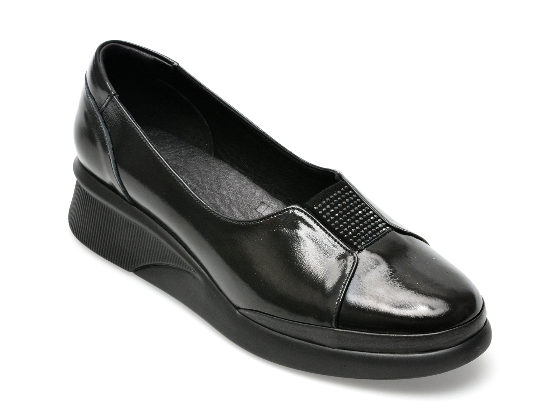 Pantofi GRYXX negri, 12026, din piele naturala lacuita