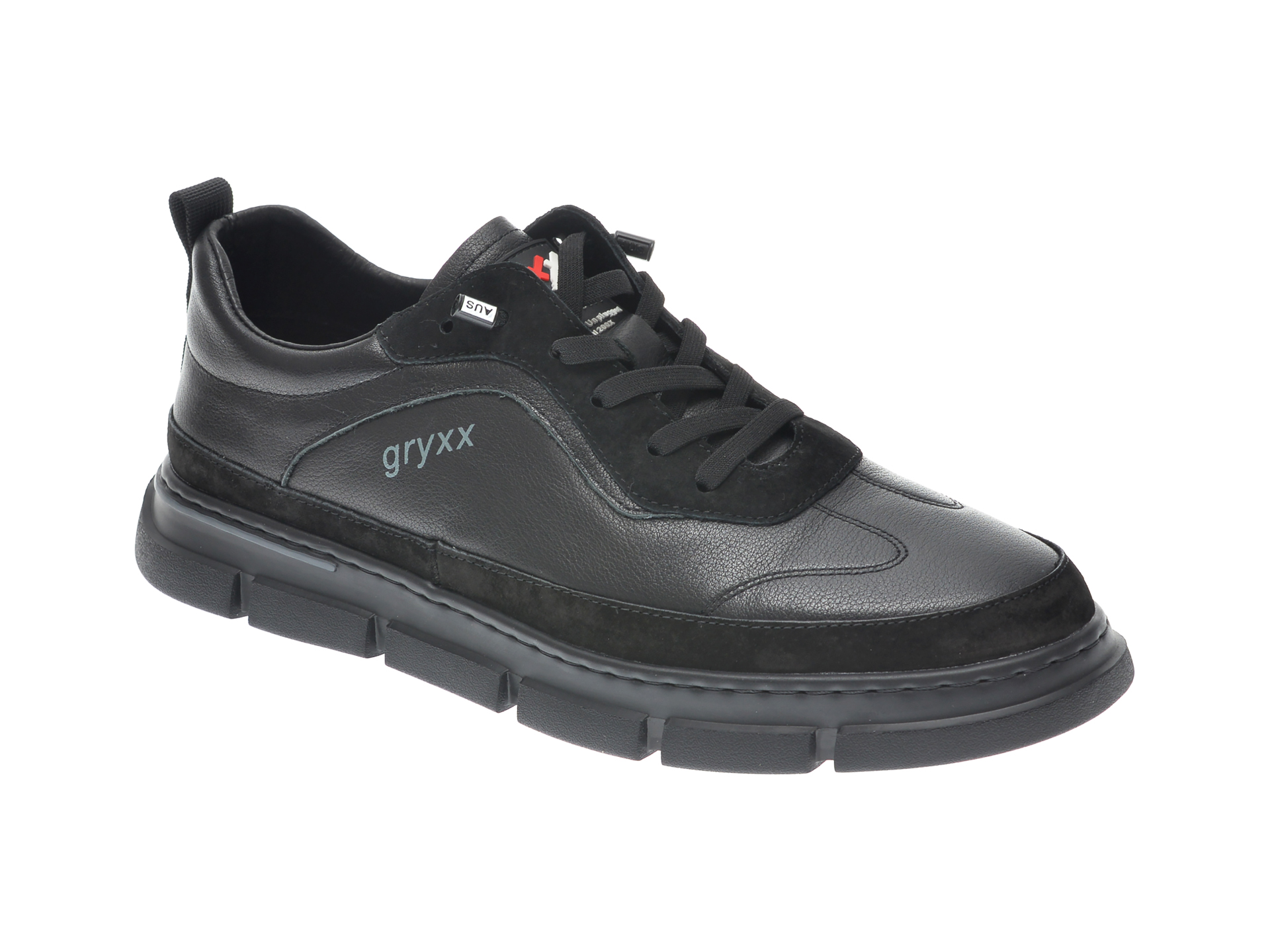 Pantofi GRYXX negri, 207221, din piele naturala