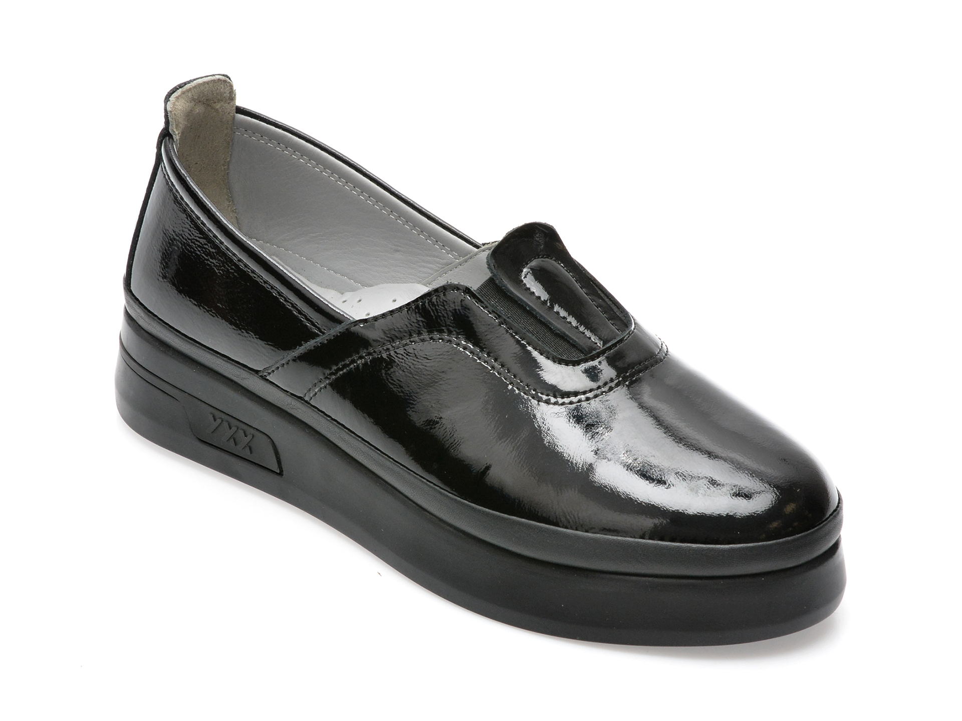 Pantofi GRYXX negri, 213870, din piele naturala lacuita