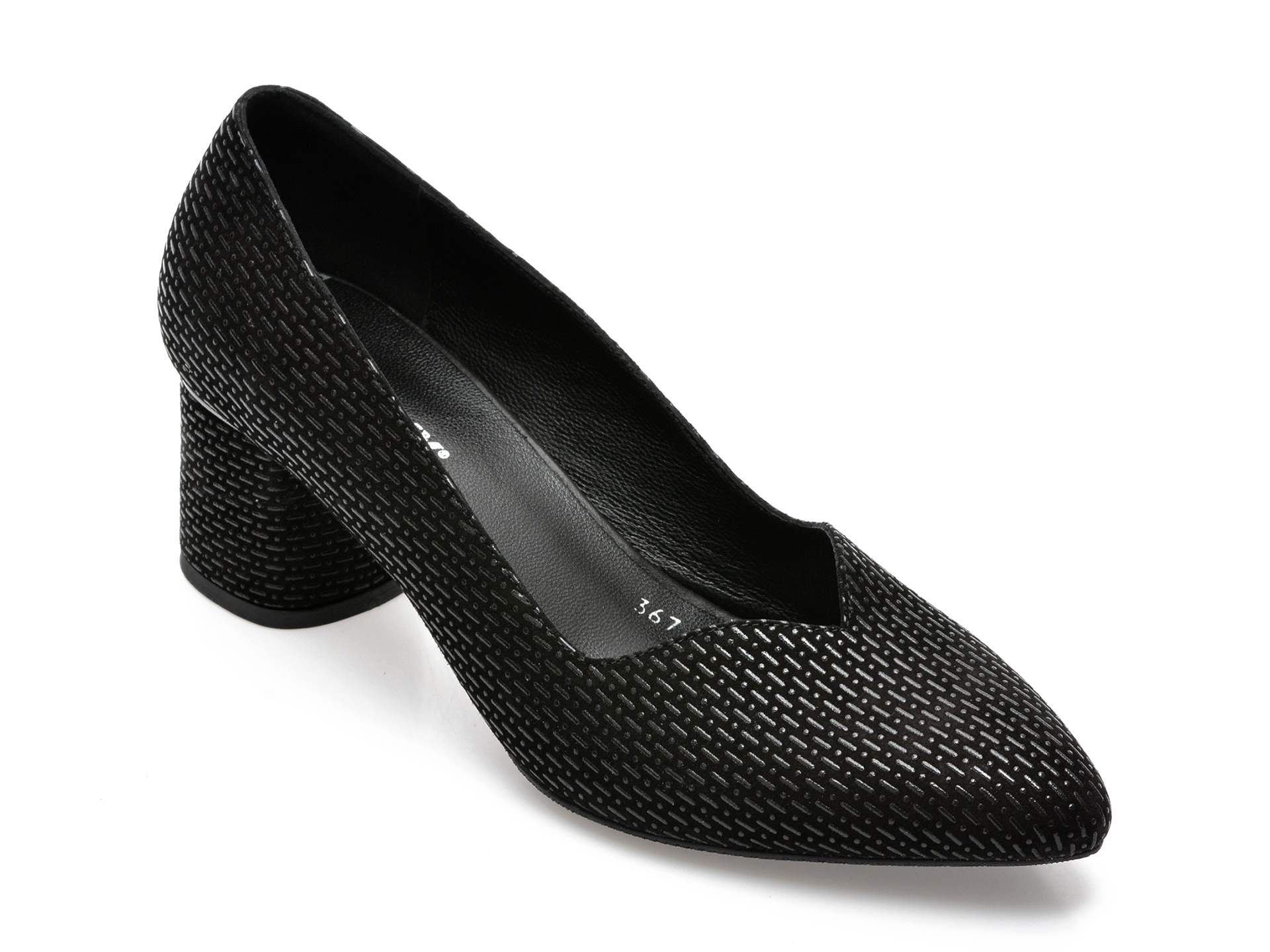 Pantofi GRYXX negri, 3671262, din piele intoarsa /femei/pantofi imagine noua