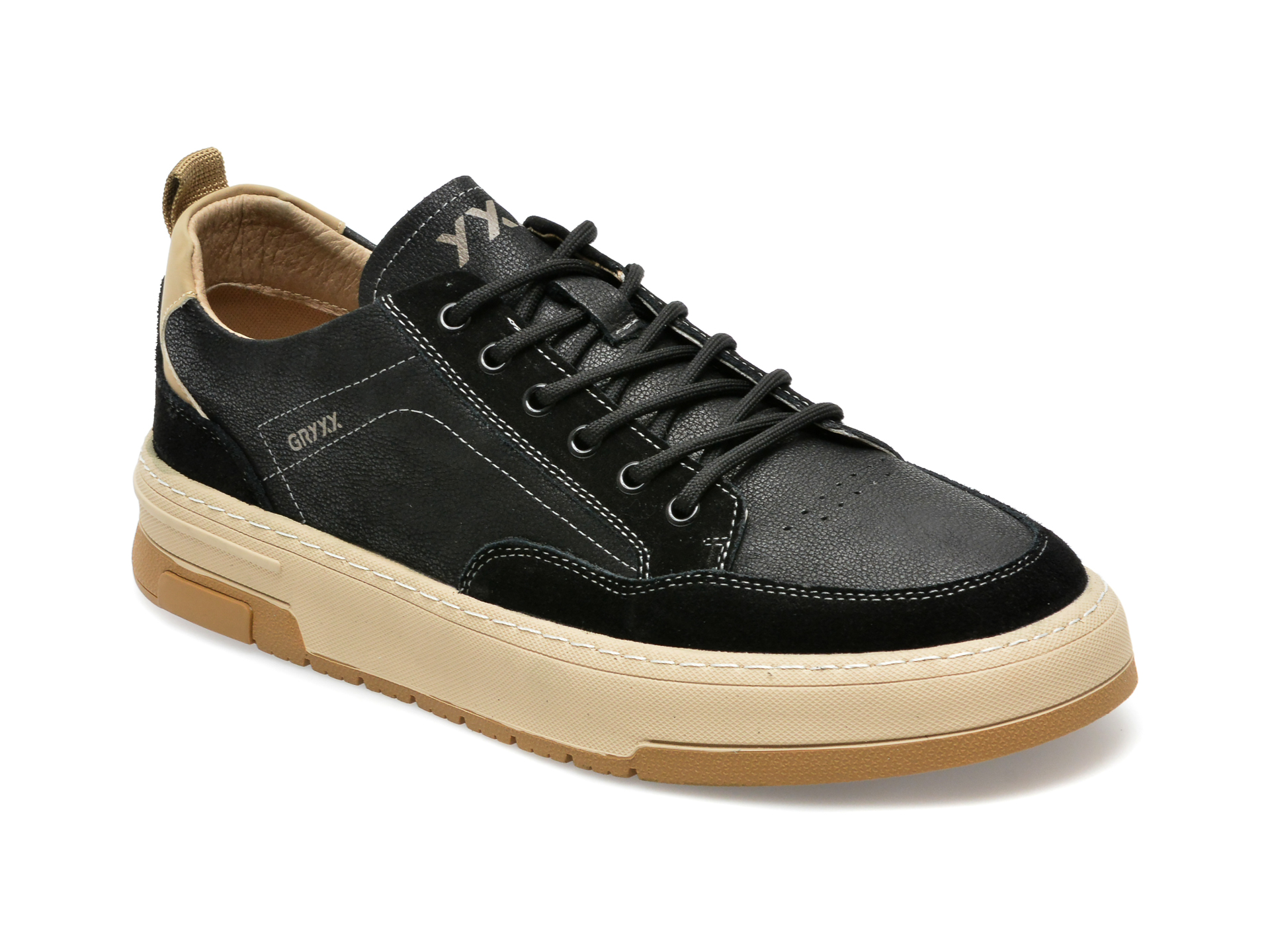 Pantofi GRYXX negri, 52083, din piele naturala /barbati/pantofi imagine noua