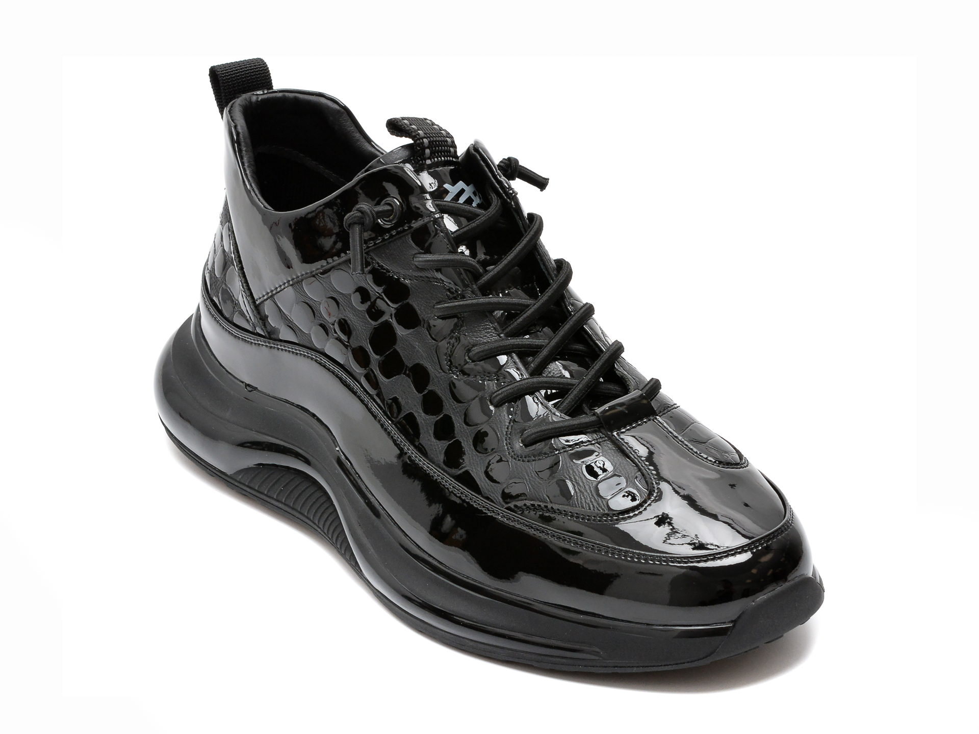 Pantofi GRYXX negri, 80660, din piele naturala lacuita 2022 ❤️ Pret Super Black Friday otter.ro imagine noua 2022