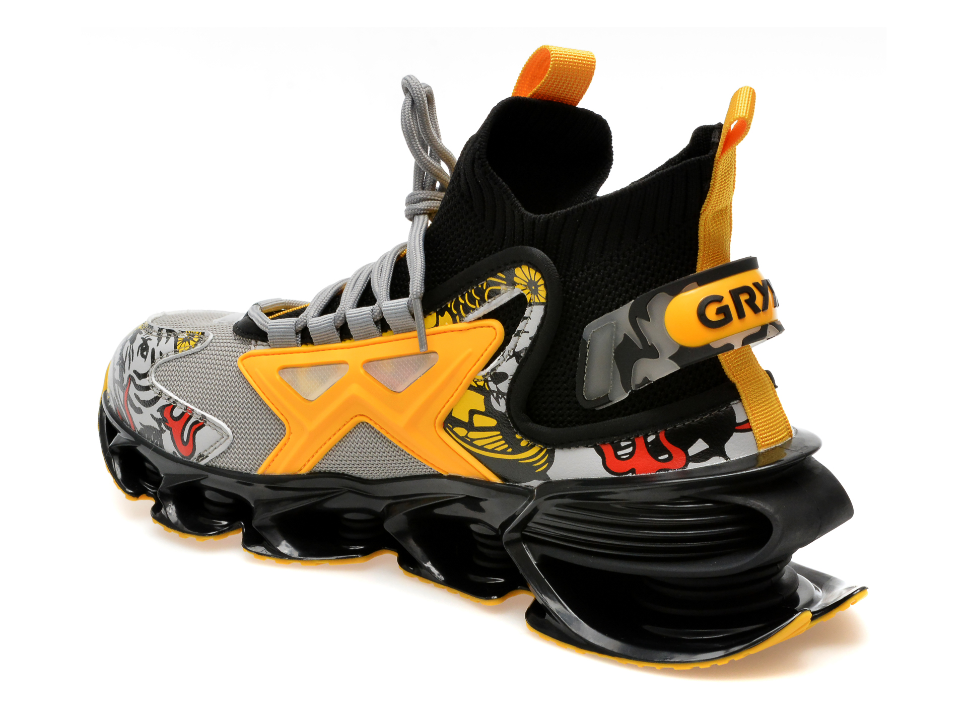 Poze Pantofi GRYXX negri, A178, din piele ecologica
