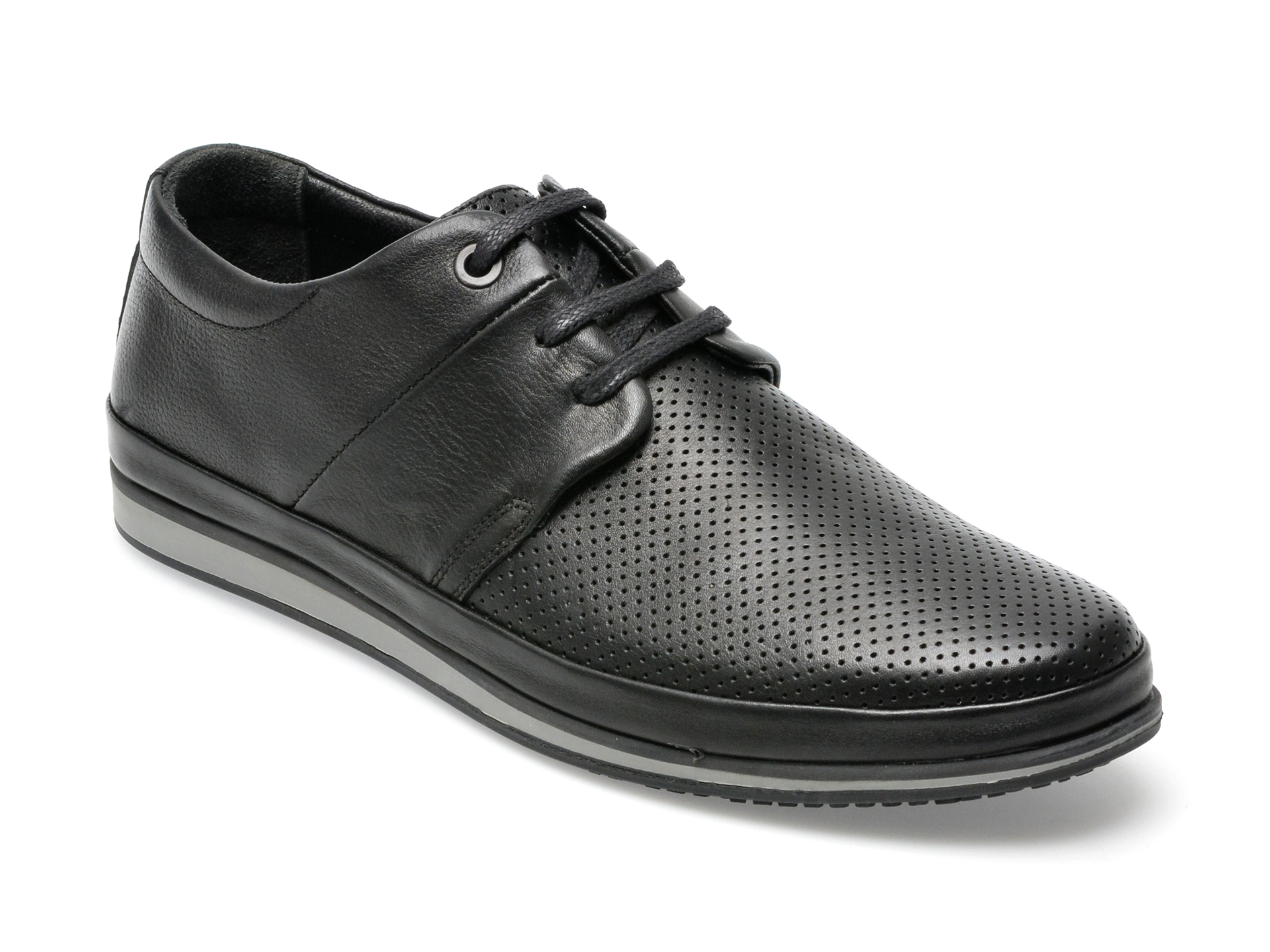 Pantofi GRYXX negri, M5119, din piele naturala /barbati/pantofi
