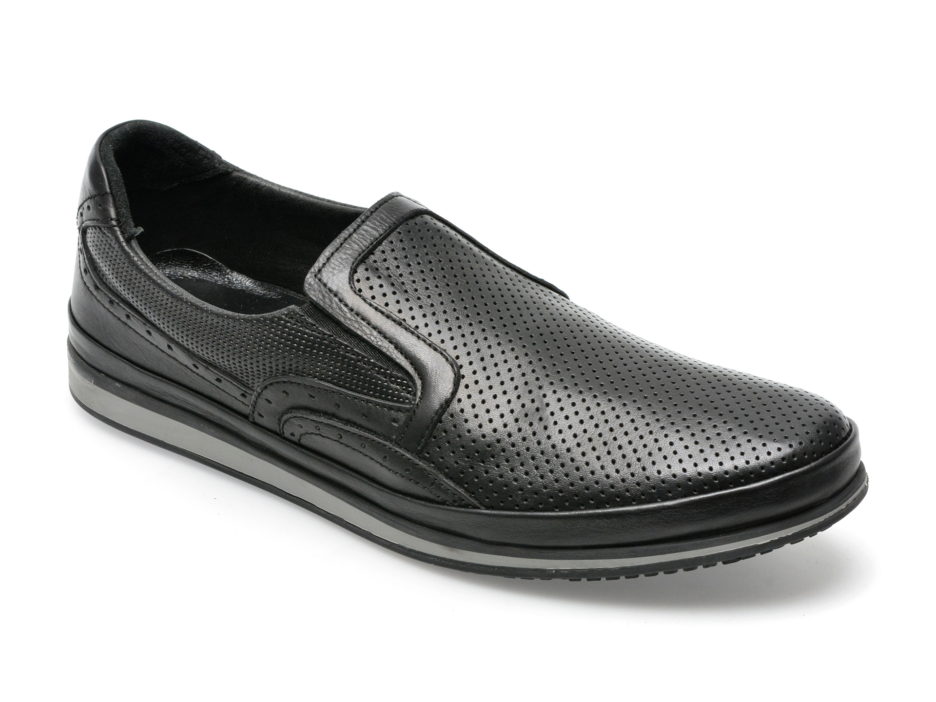 Pantofi GRYXX negri, M5500, din piele naturala BARBATI 2023-06-07