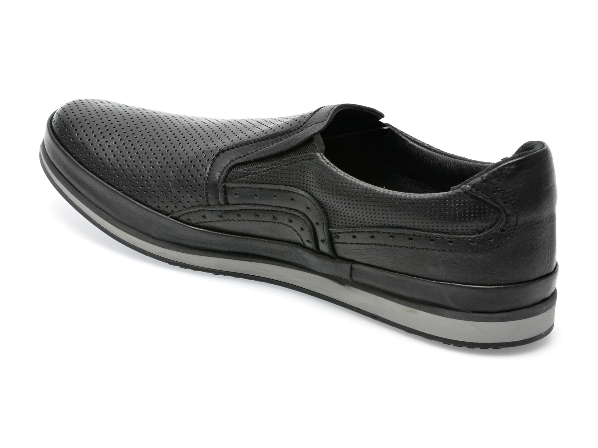 Poze Pantofi GRYXX negri, M5500, din piele naturala otter.ro