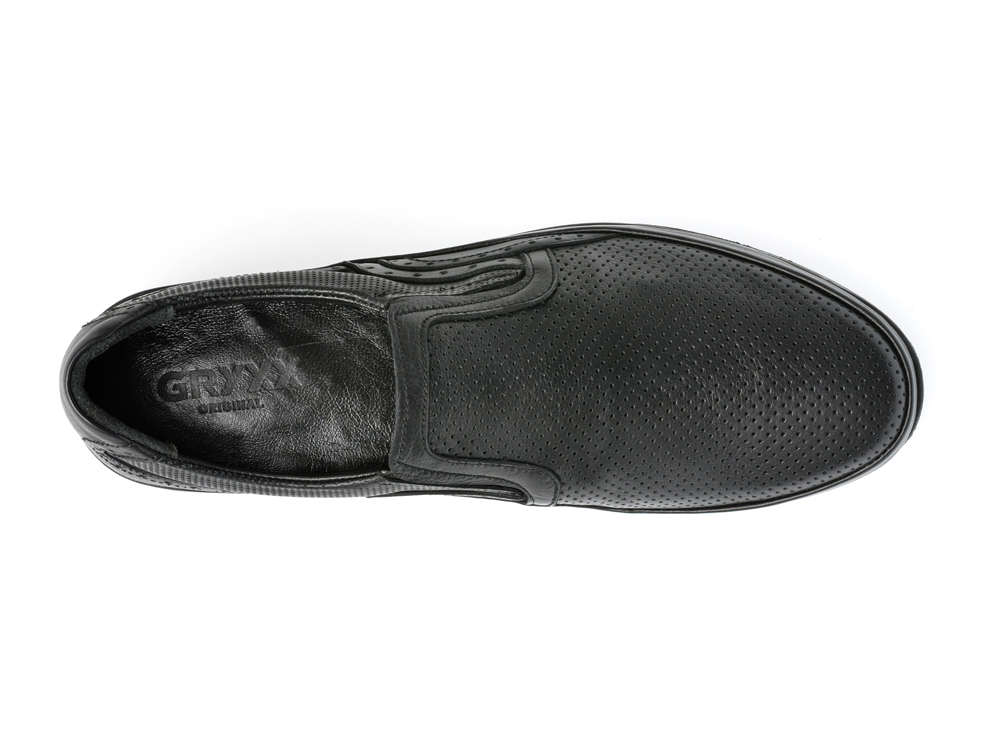 Poze Pantofi GRYXX negri, M5500, din piele naturala otter.ro