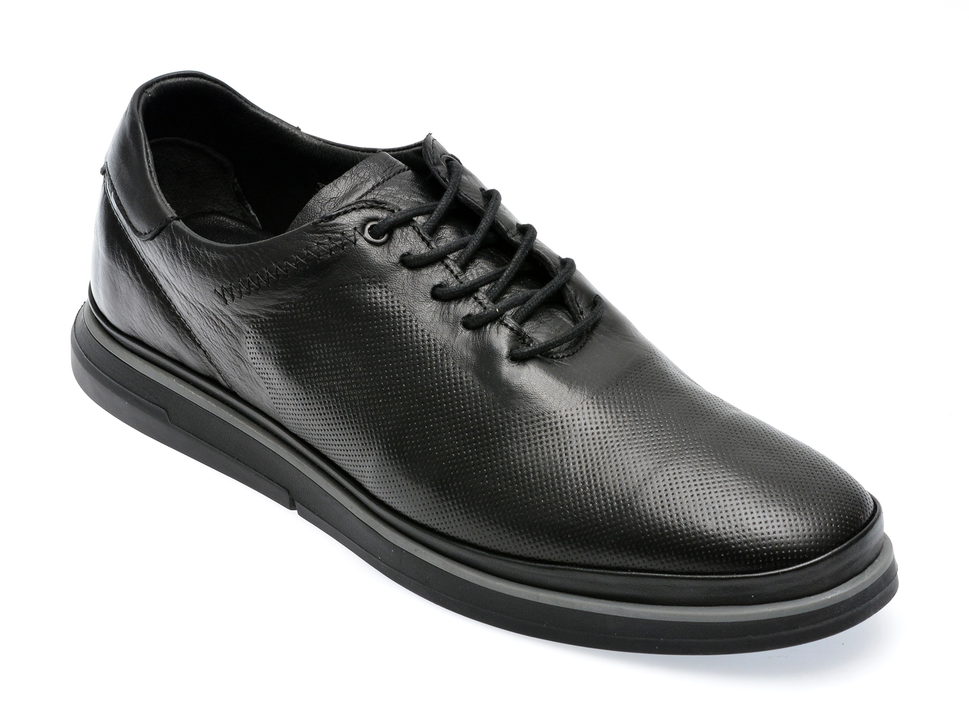 Pantofi GRYXX negri, M6848, din piele naturala /barbati/pantofi imagine super redus 2022