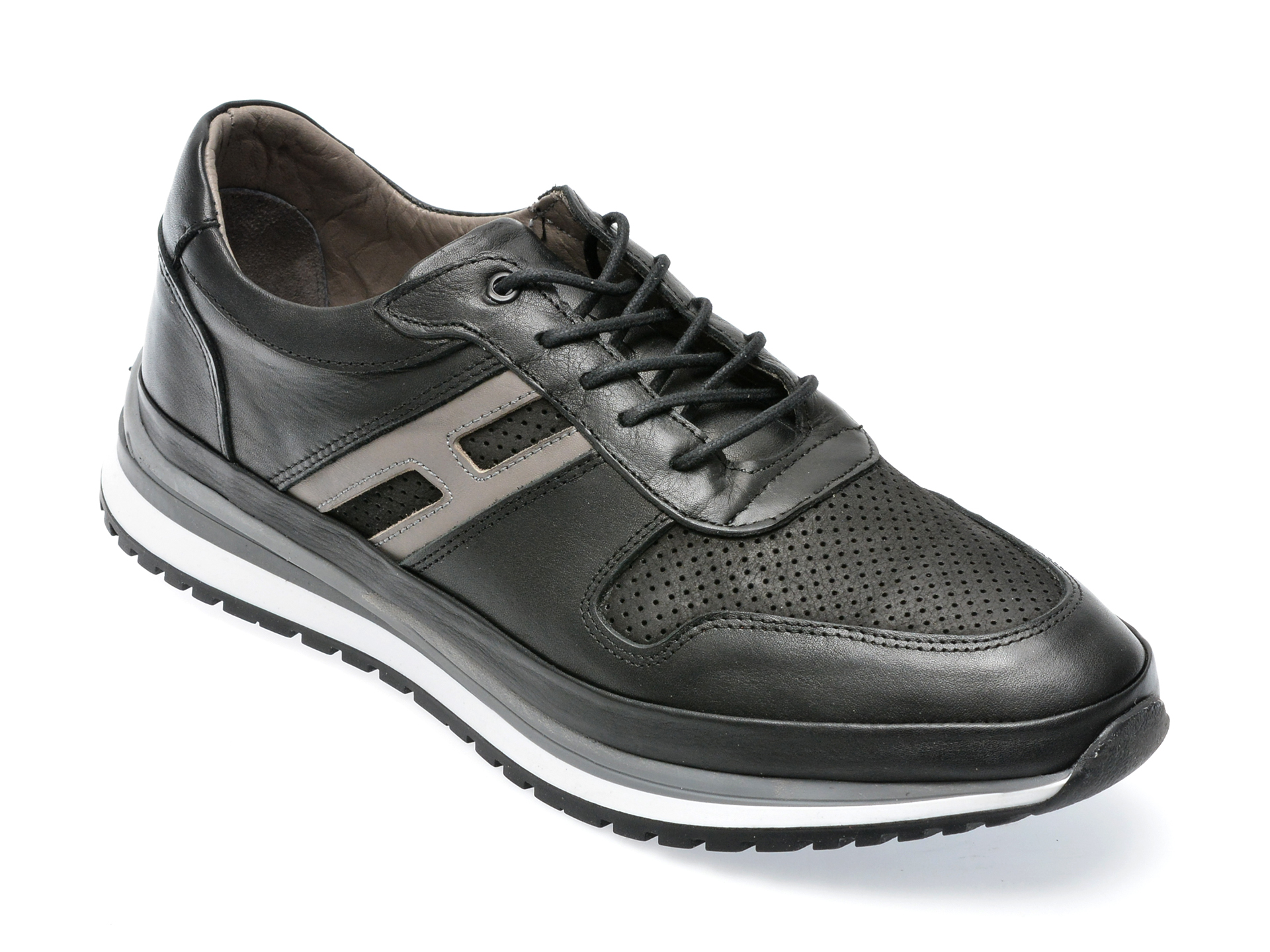 Pantofi GRYXX negri, M6851, din piele naturala /barbati/pantofi imagine noua