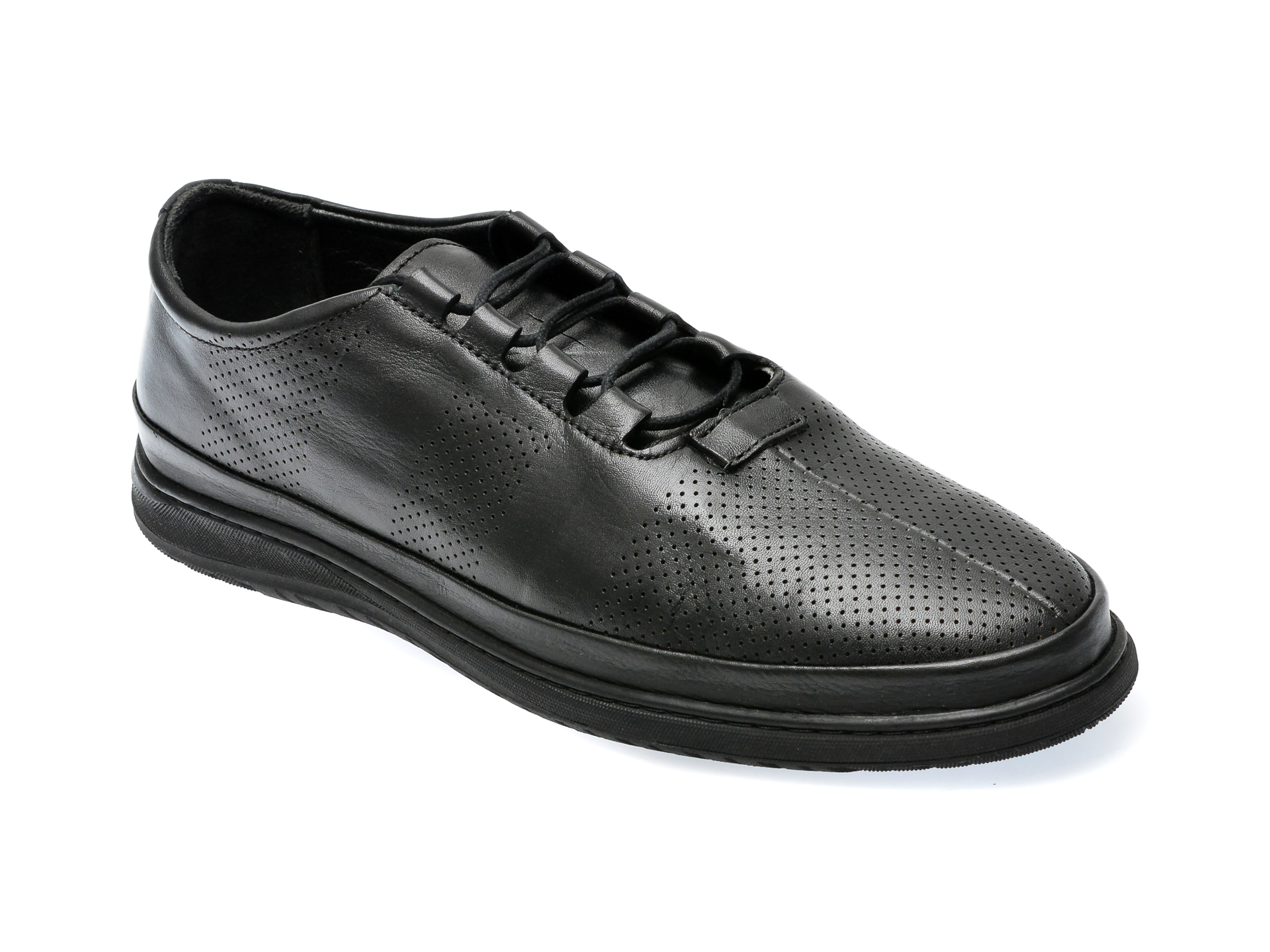 Pantofi GRYXX negri, M6895, din piele naturala /barbati/pantofi imagine super redus 2022