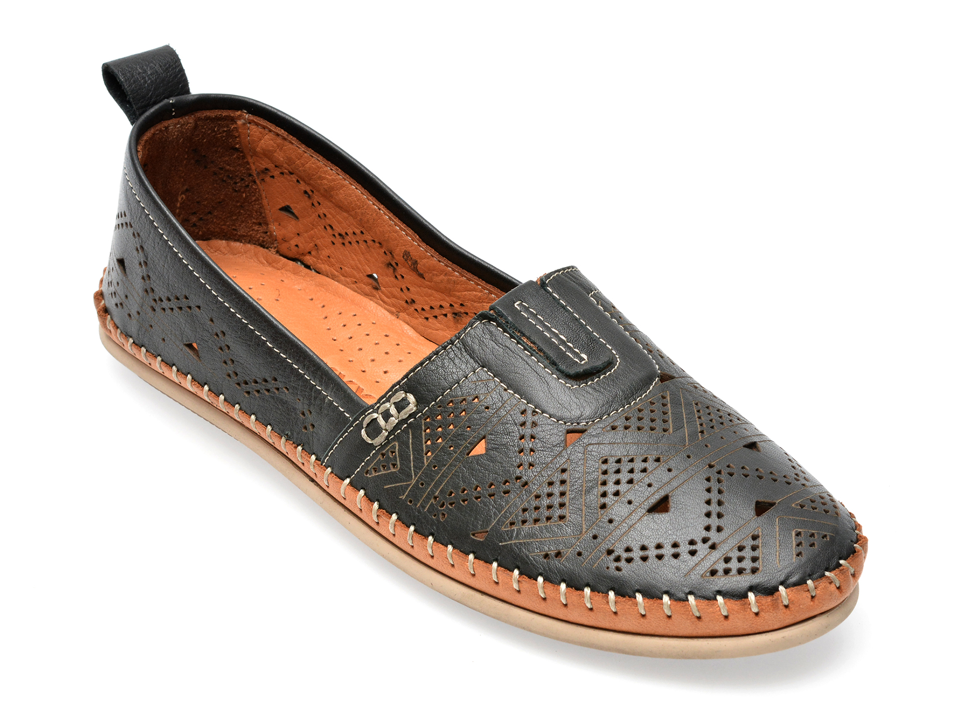 Pantofi GRYXX negri, V10056, din piele naturala /femei/pantofi imagine super redus 2022