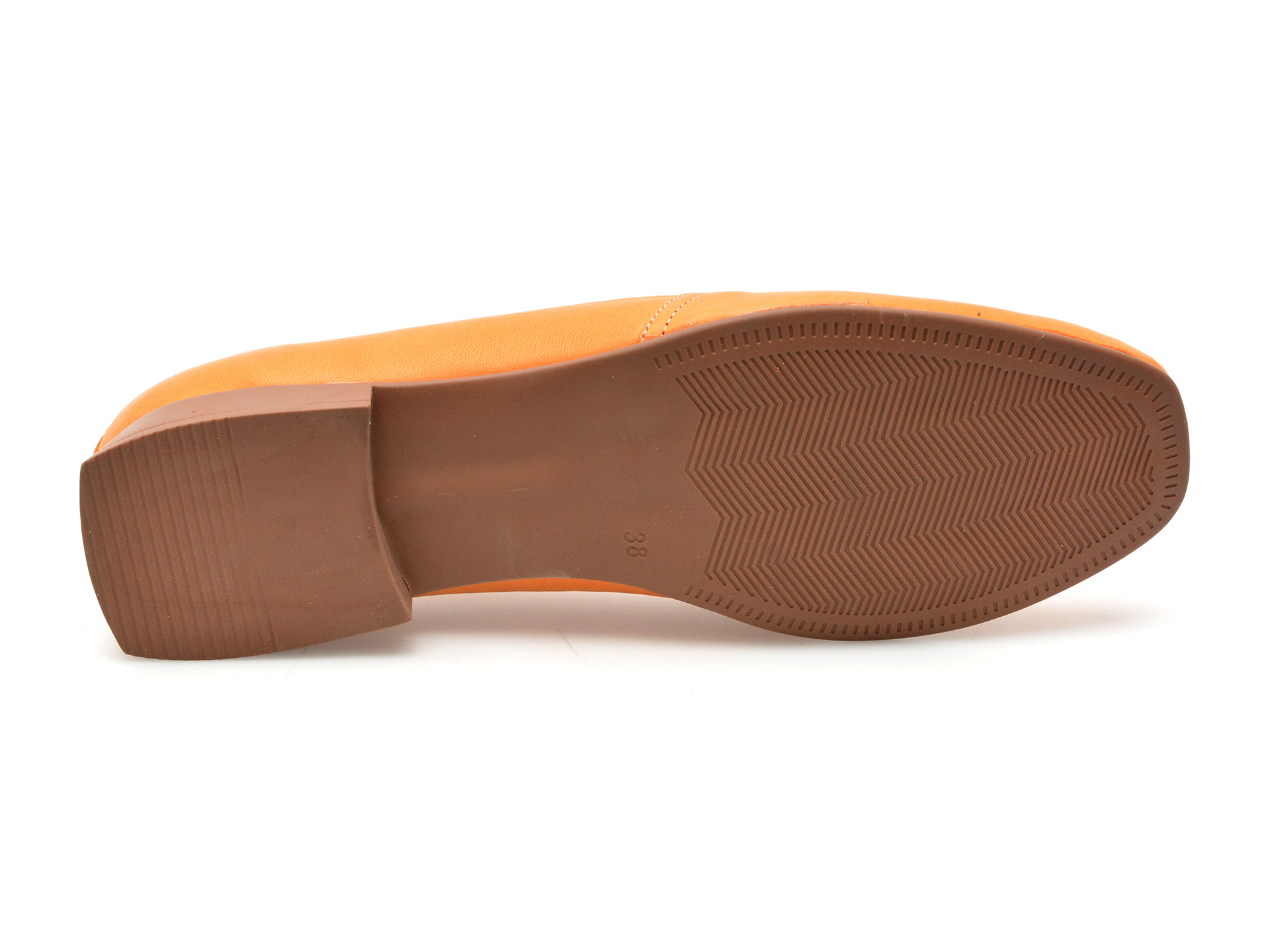 Pantofi GRYXX portocalii, 10784, din piele naturala