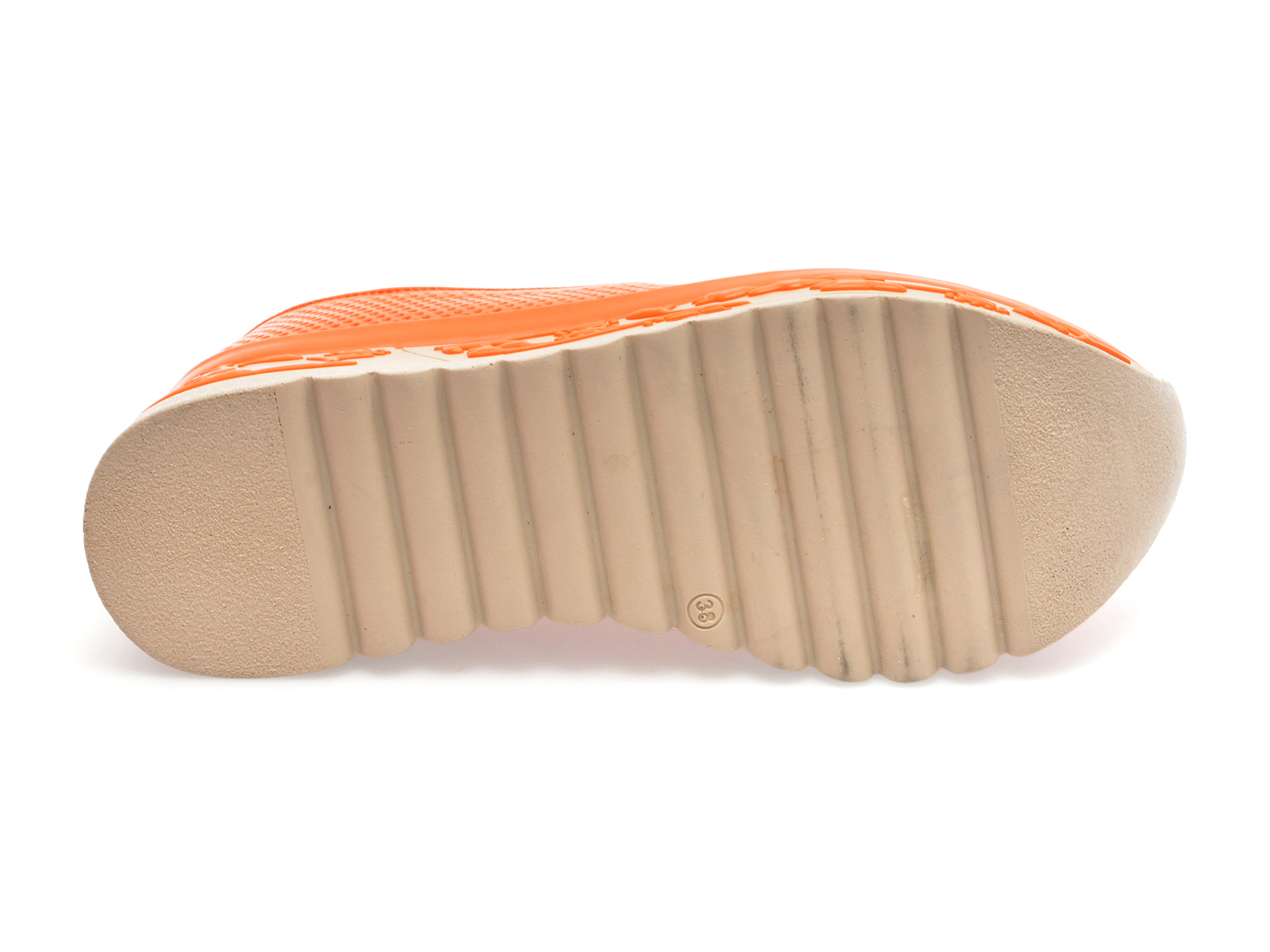 Pantofi GRYXX portocalii, 210YZ12, din piele naturala