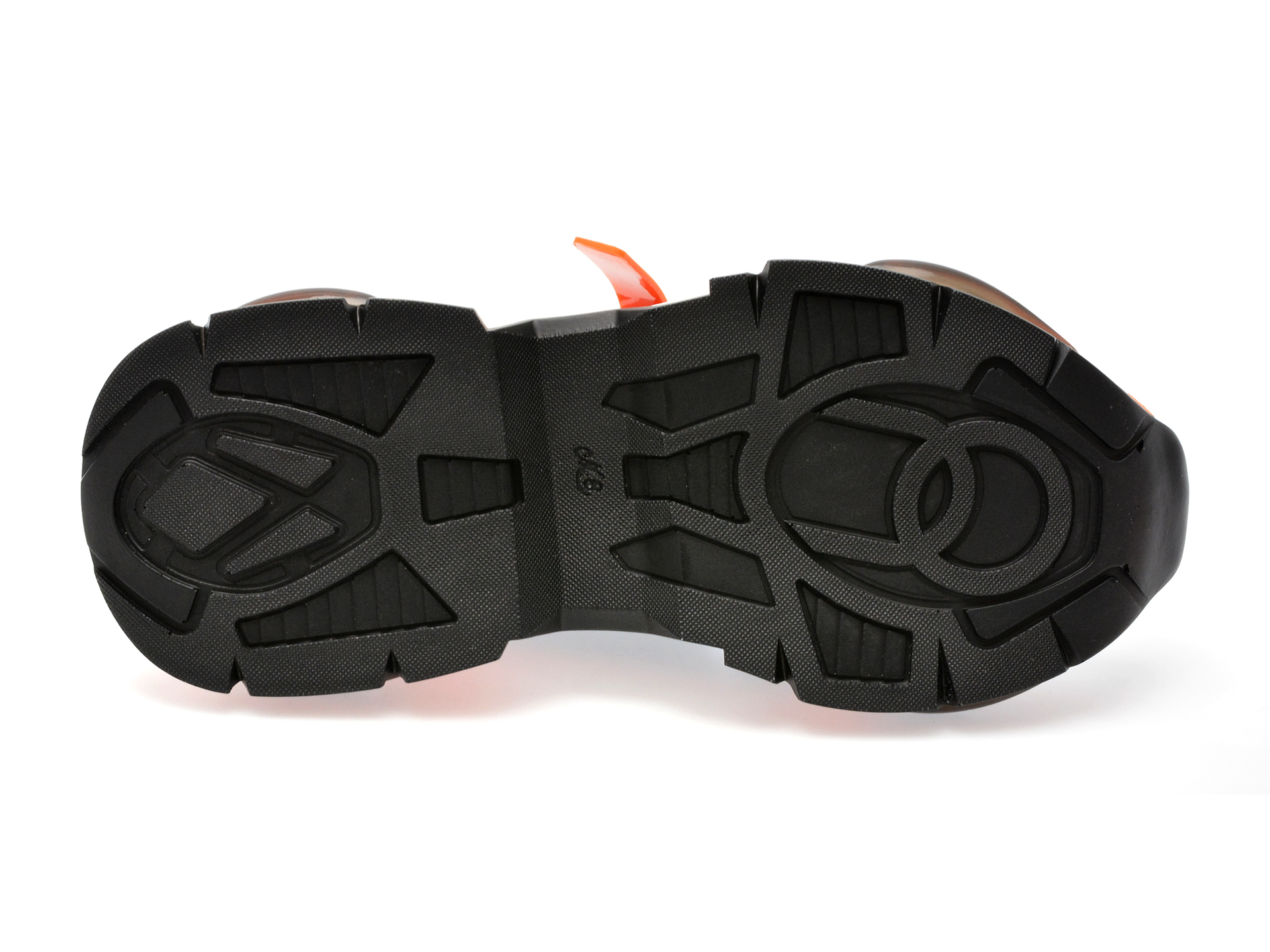 Pantofi GRYXX portocalii, 31, din piele ecologica si material textil
