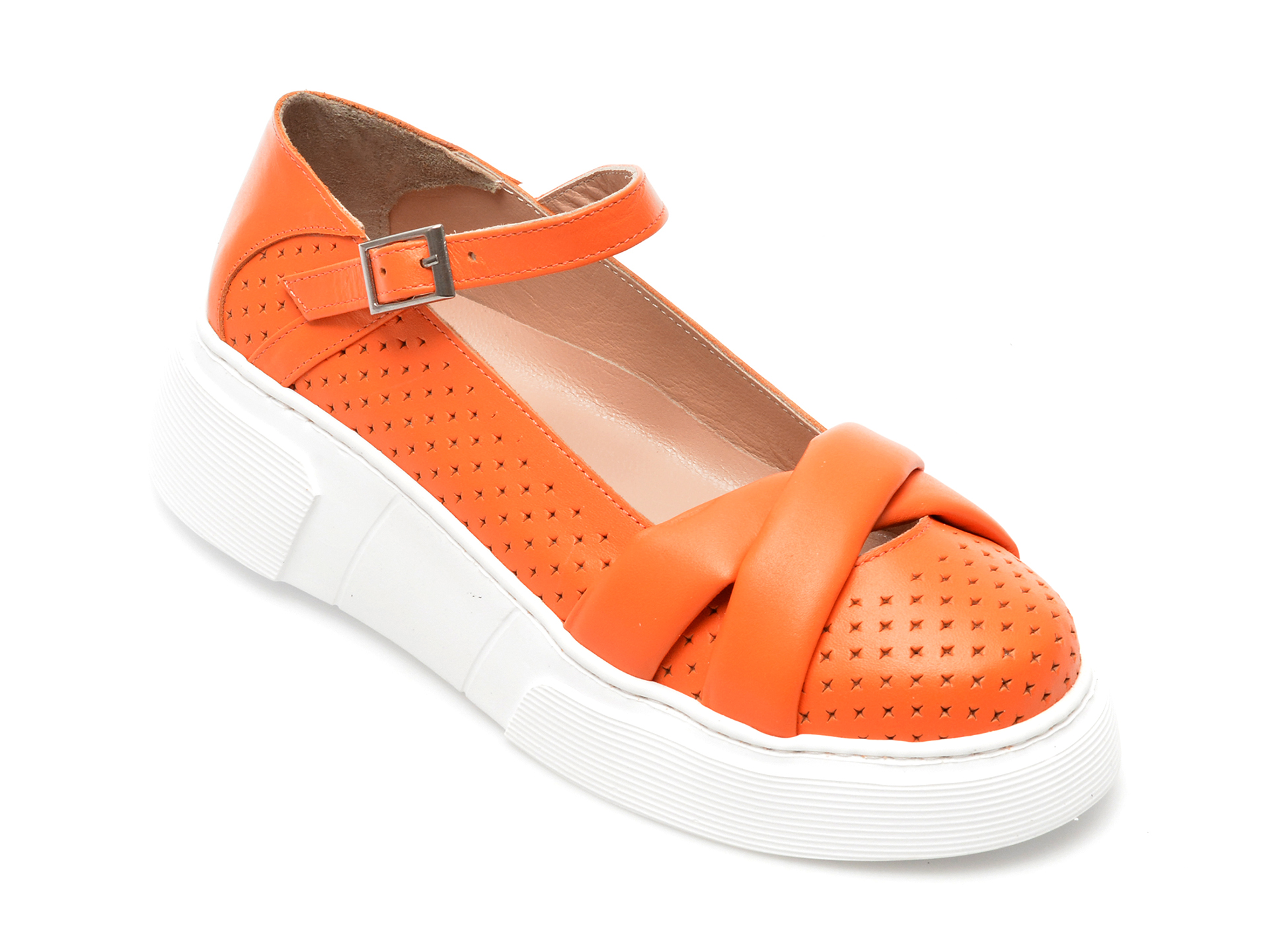 Pantofi GRYXX portocalii, 4403306, din piele naturala /femei/pantofi