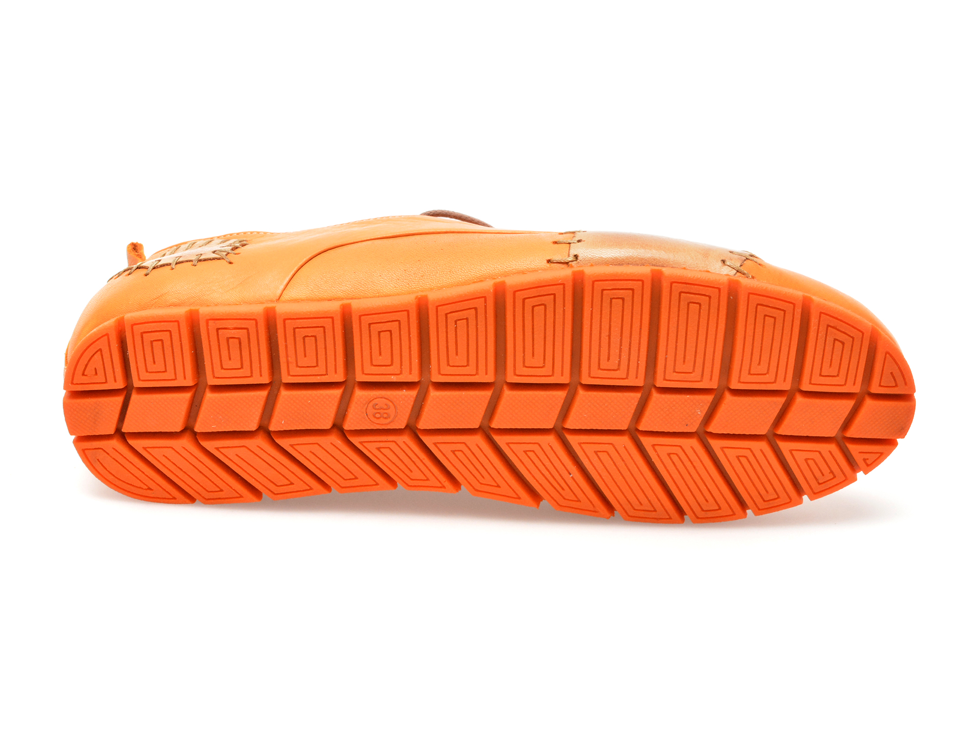 Pantofi GRYXX portocalii, 725998, din piele naturala