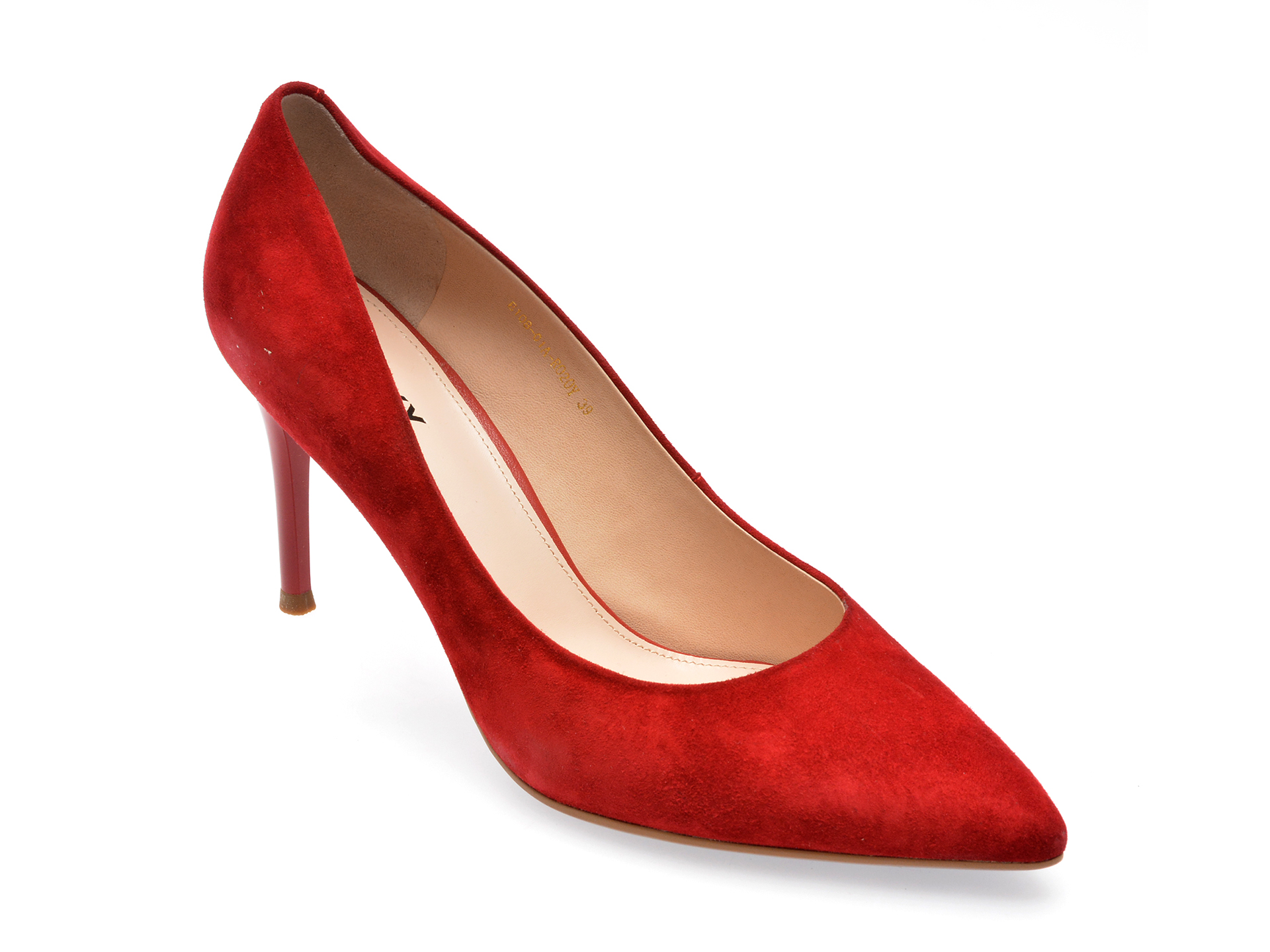 Pantofi GRYXX rosii, E10801A, din piele intoarsa /femei/pantofi imagine super redus 2022