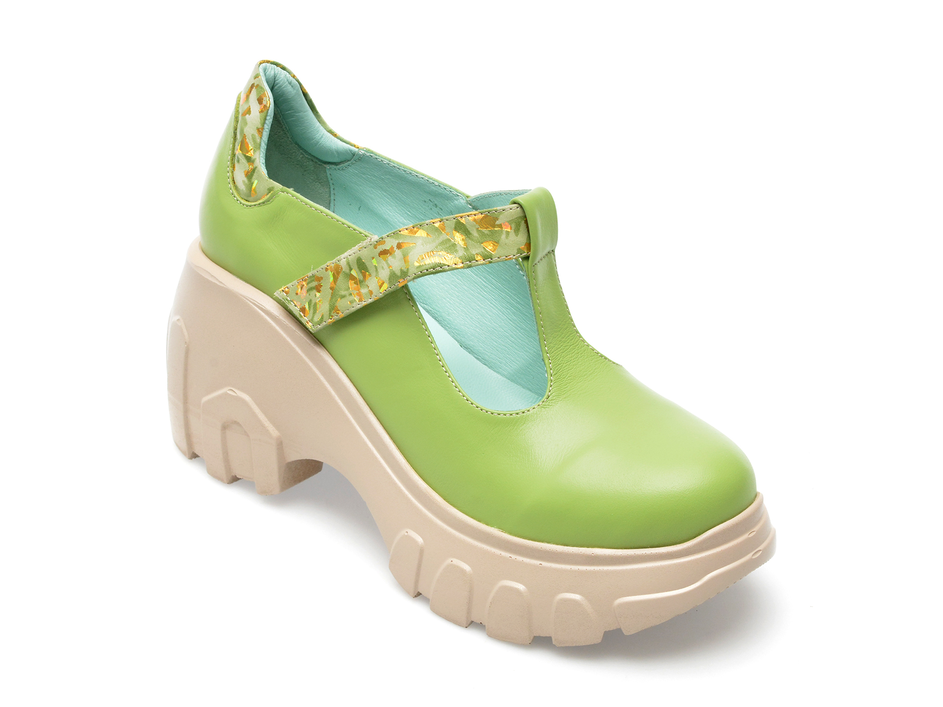 Pantofi GRYXX verzi, 431833, din piele naturala femei 2023-03-21