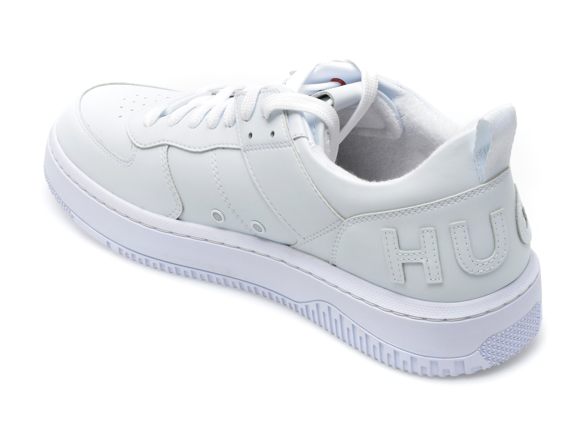 Pantofi HUGO albi, 405, din piele ecologica