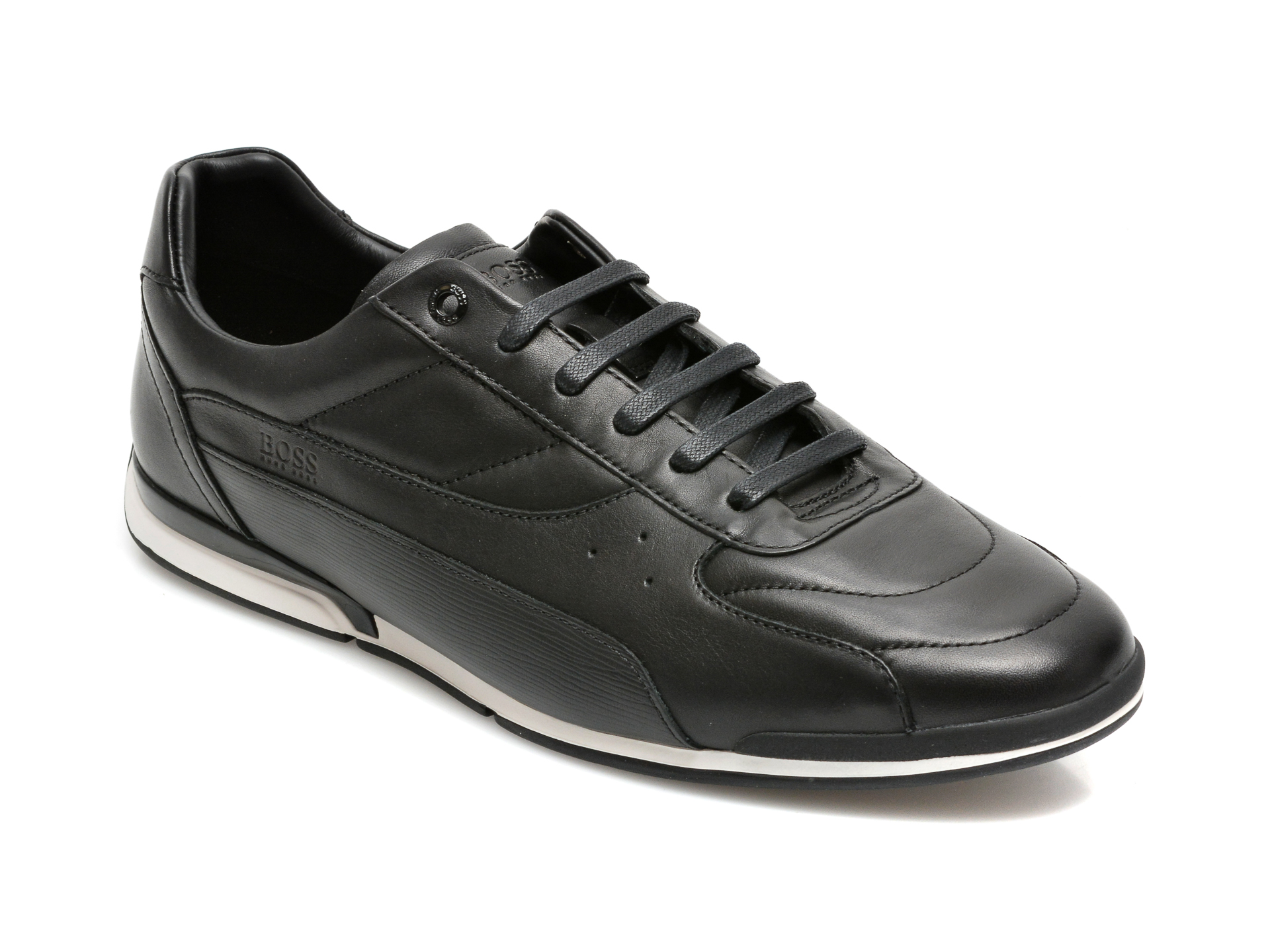 Pantofi HUGO BOSS negri, 9254, din piele naturala 2023 ❤️ Pret Super otter.ro imagine noua 2022