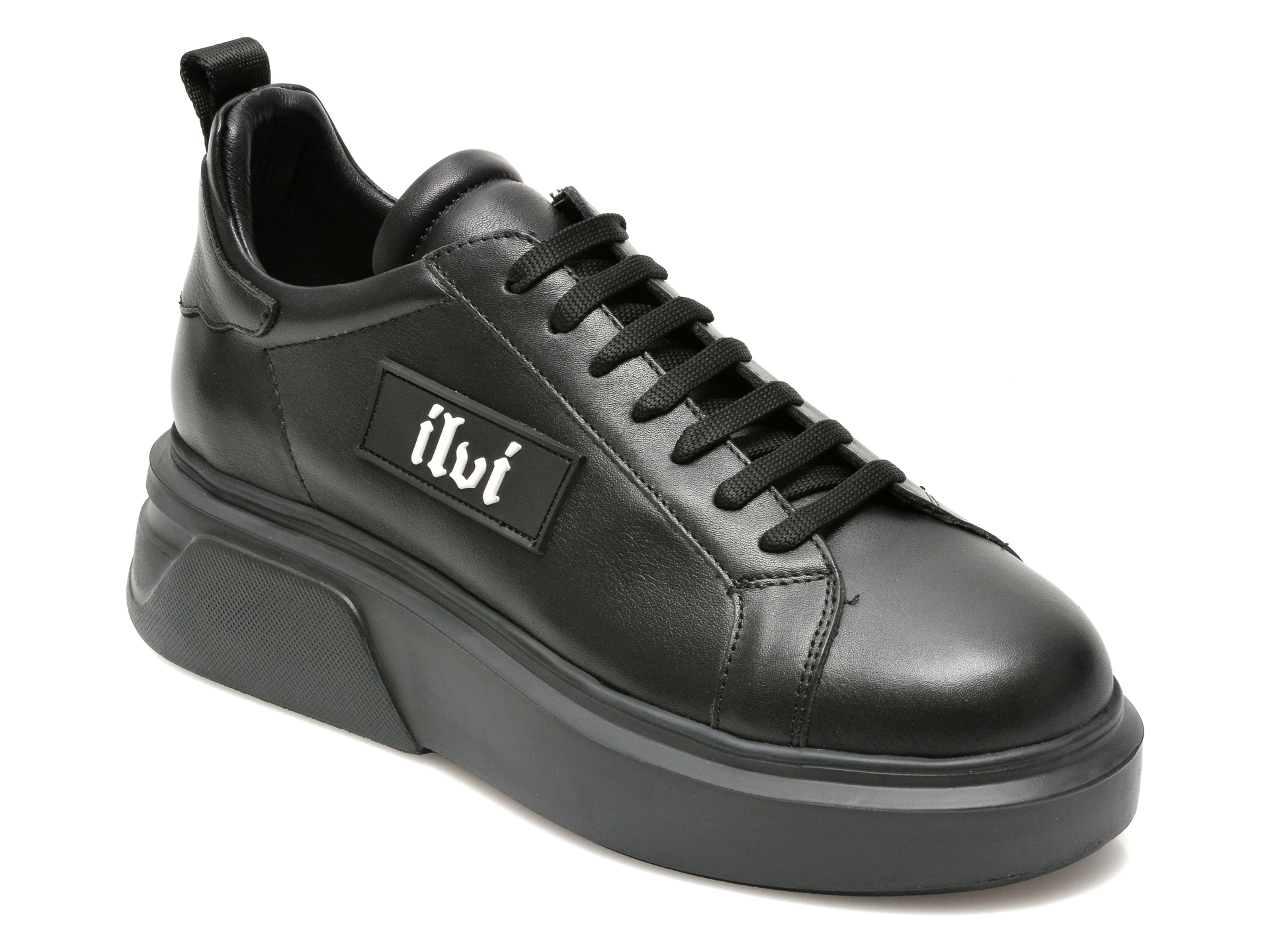 Pantofi ILVI negri, 4602, din piele naturala /femei/pantofi imagine noua
