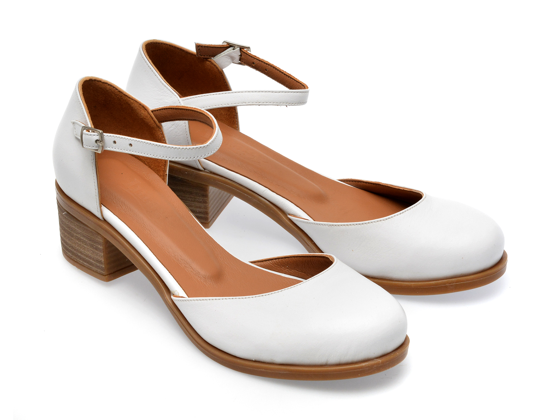 Poze Pantofi IMAGE albi, 22620, din piele naturala otter.ro