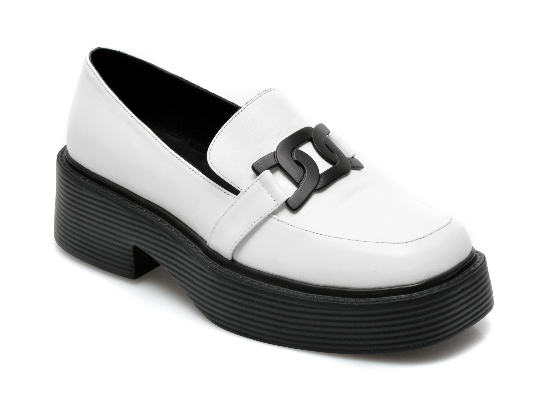 Pantofi IMAGE albi, 6292547, din piele naturala Image Image