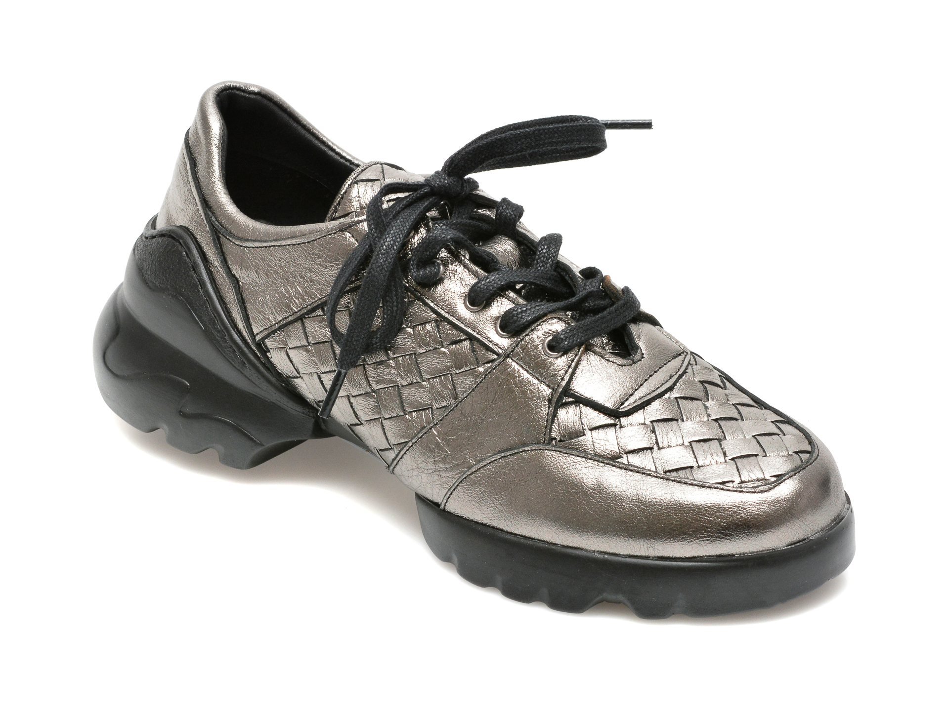 Pantofi IMAGE argintii, 44421K5, din piele naturala Image