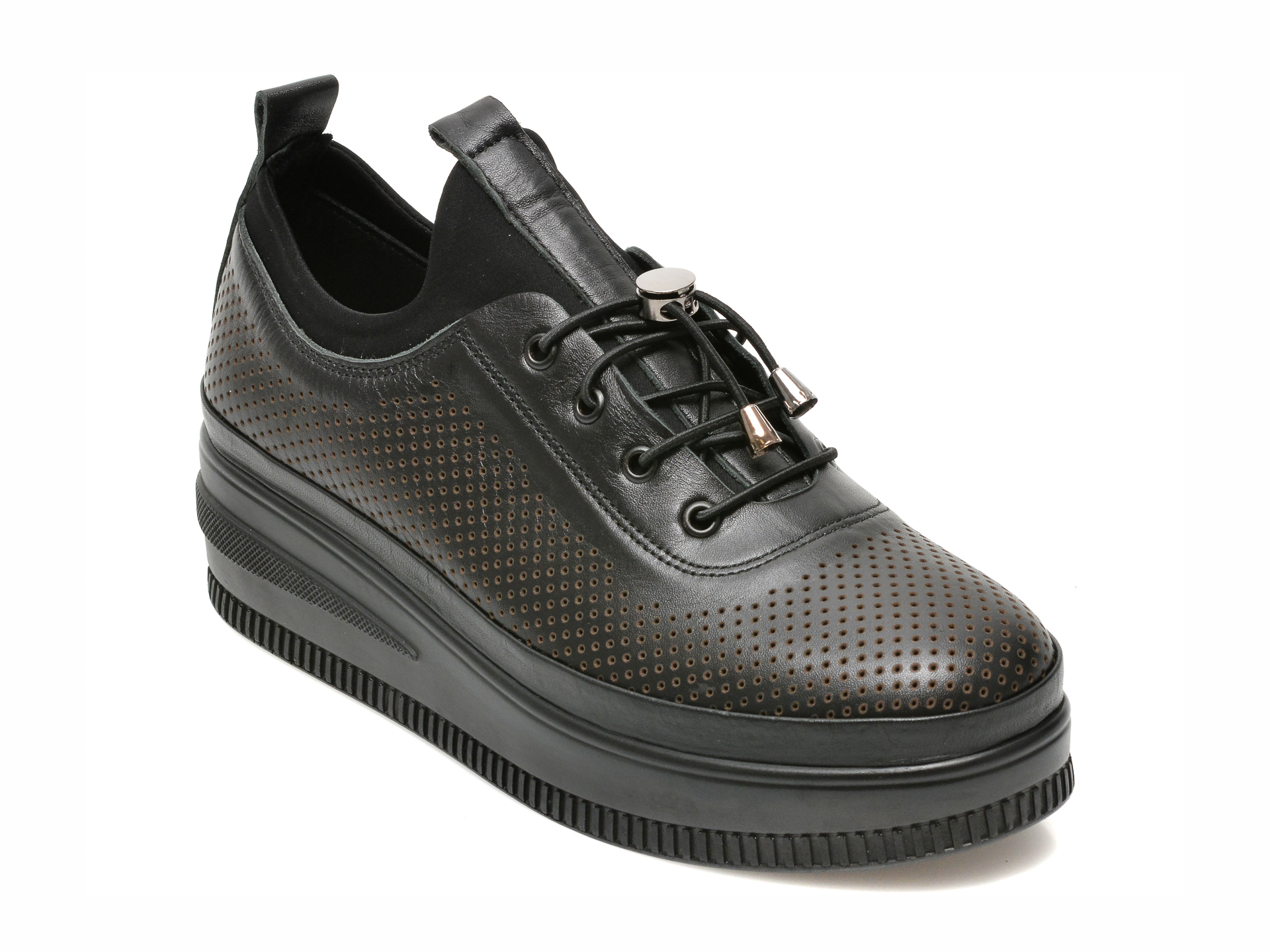 Pantofi IMAGE negri, 110963, din piele naturala 2023 ❤️ Pret Super Black Friday otter.ro imagine noua 2022