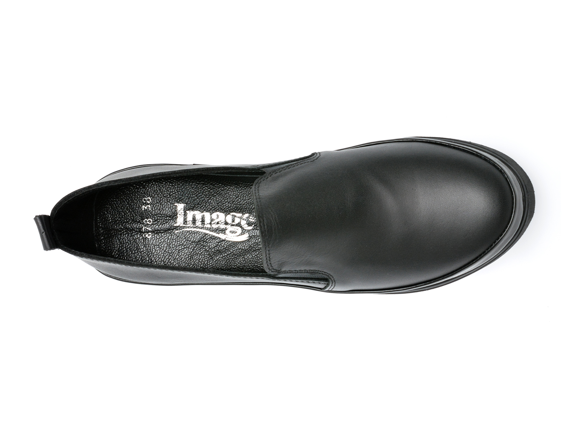 Poze Pantofi IMAGE negri, 282878, din piele naturala otter.ro