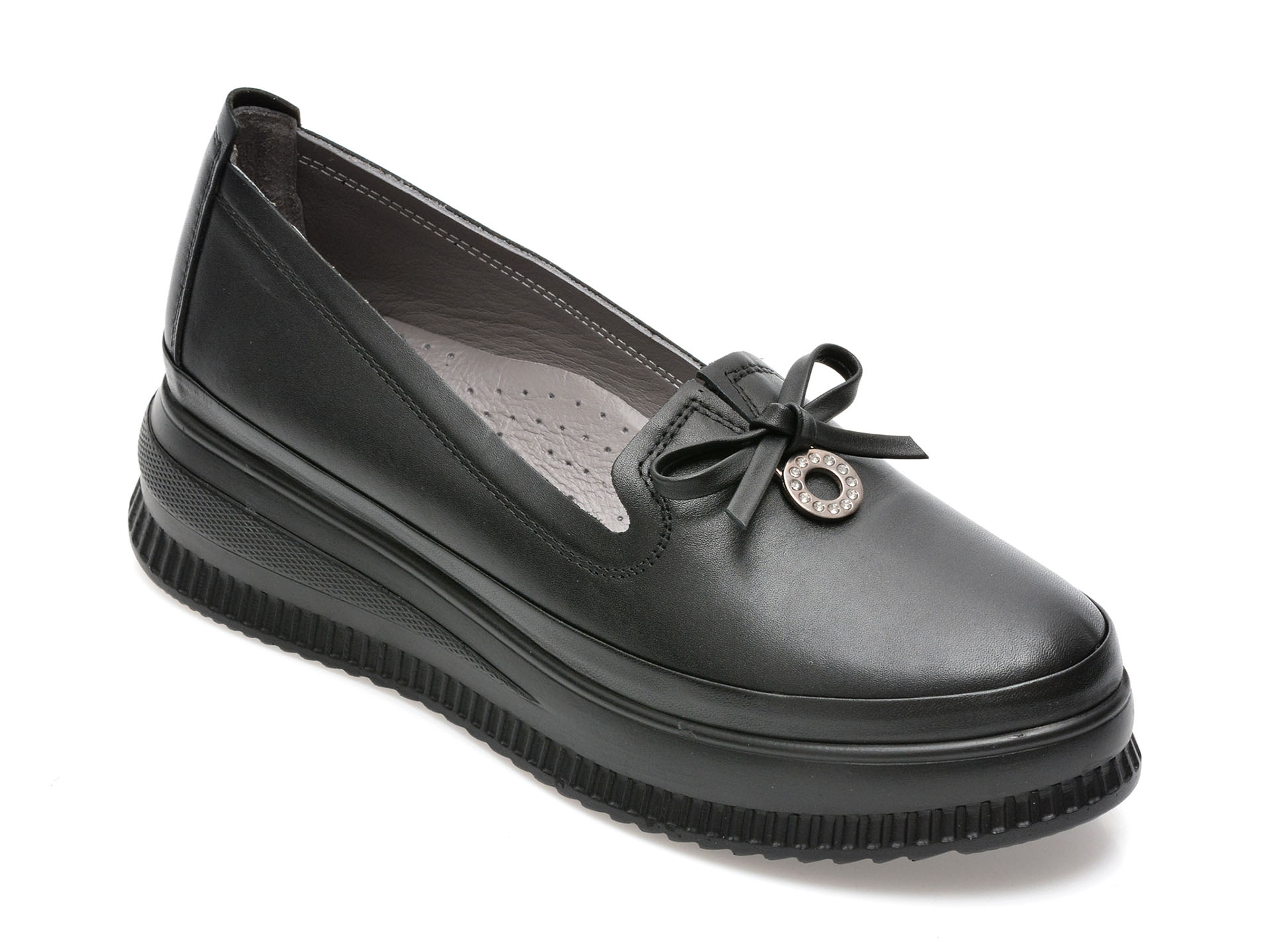 Pantofi IMAGE negri, 314559D, din piele naturala /femei/pantofi