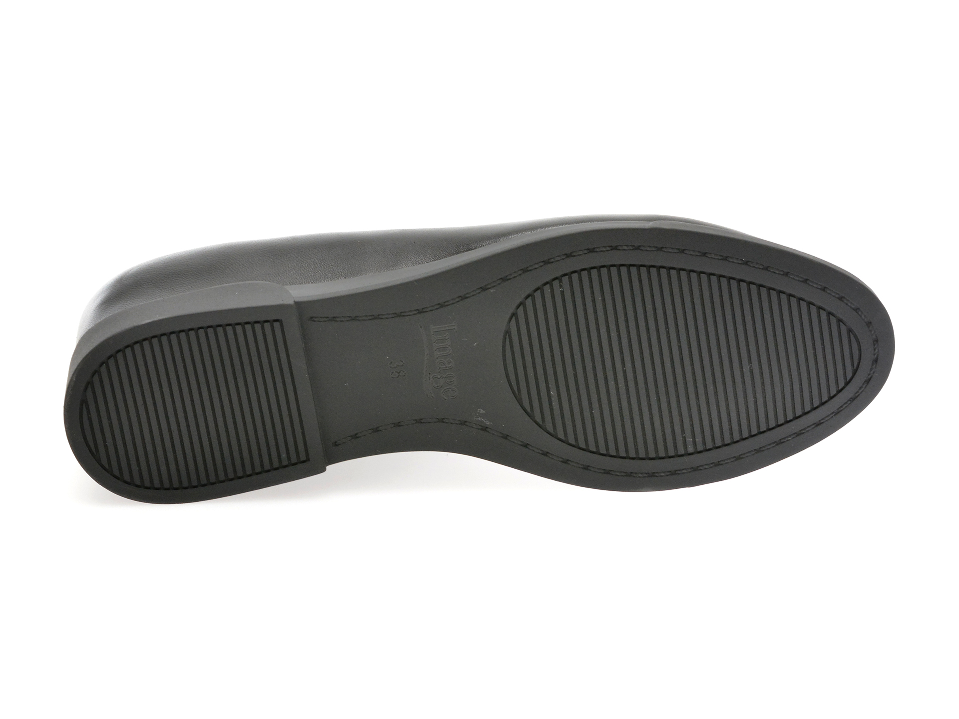 Pantofi IMAGE negri, 402J57, din piele naturala
