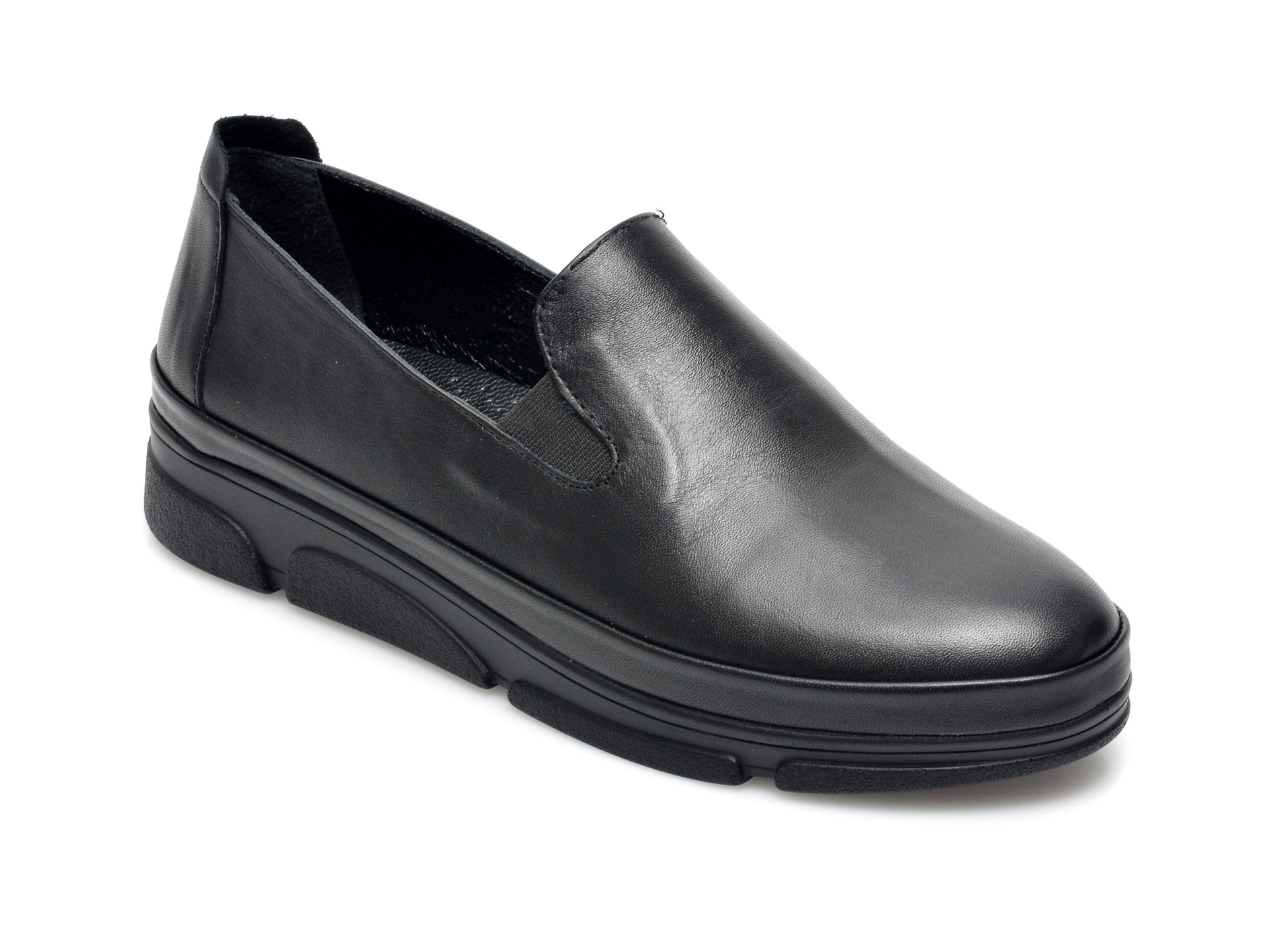 Pantofi IMAGE negri, 44945, din piele naturala imagine reduceri black friday 2021 Image