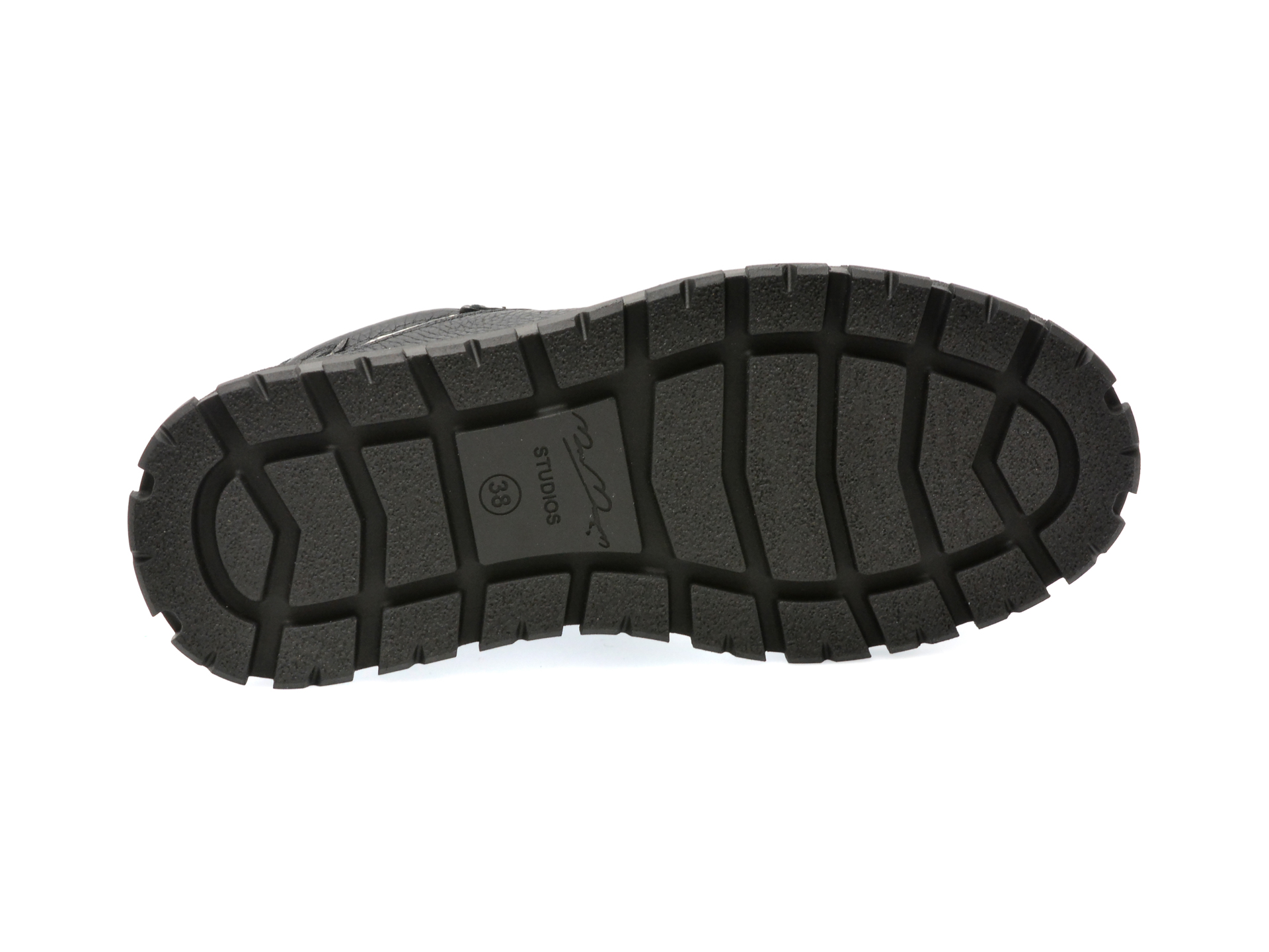 Pantofi IMAGE negri, 462901, din piele naturala