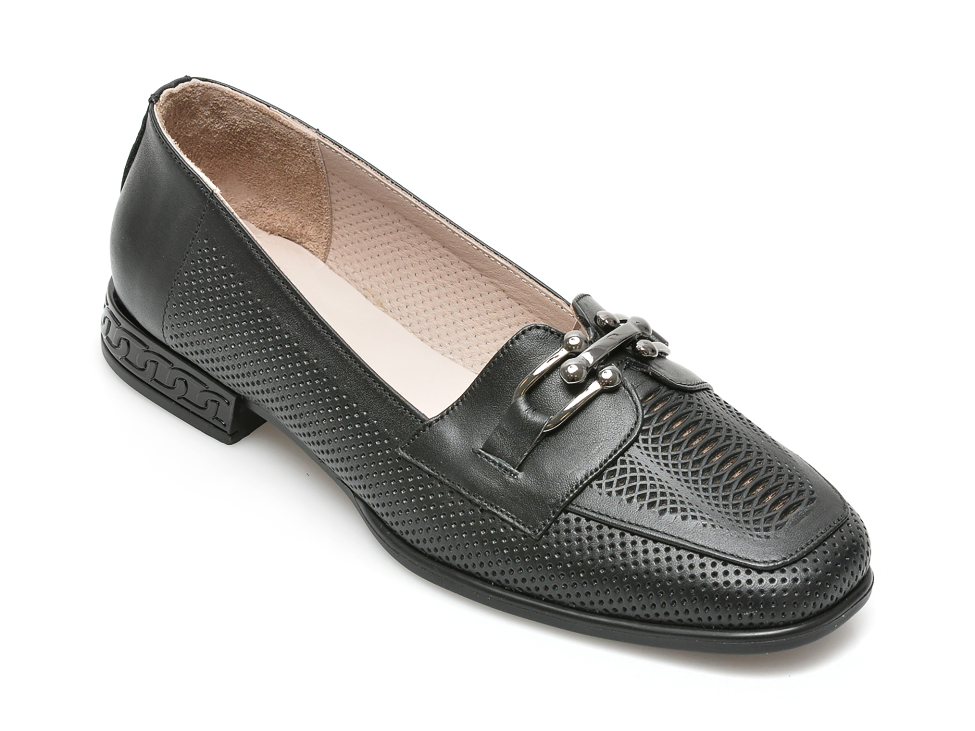 Pantofi IMAGE negri, 575029, din piele naturala 2023 ❤️ Pret Super Black Friday otter.ro imagine noua 2022