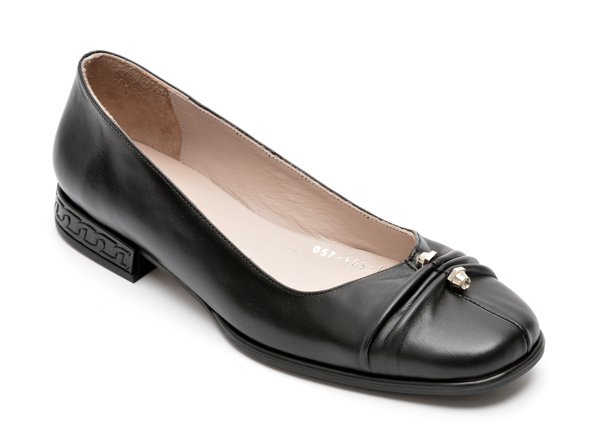 Pantofi IMAGE negri, 57505, din piele naturala 2022 ❤️ Pret Super Black Friday otter.ro imagine noua 2022