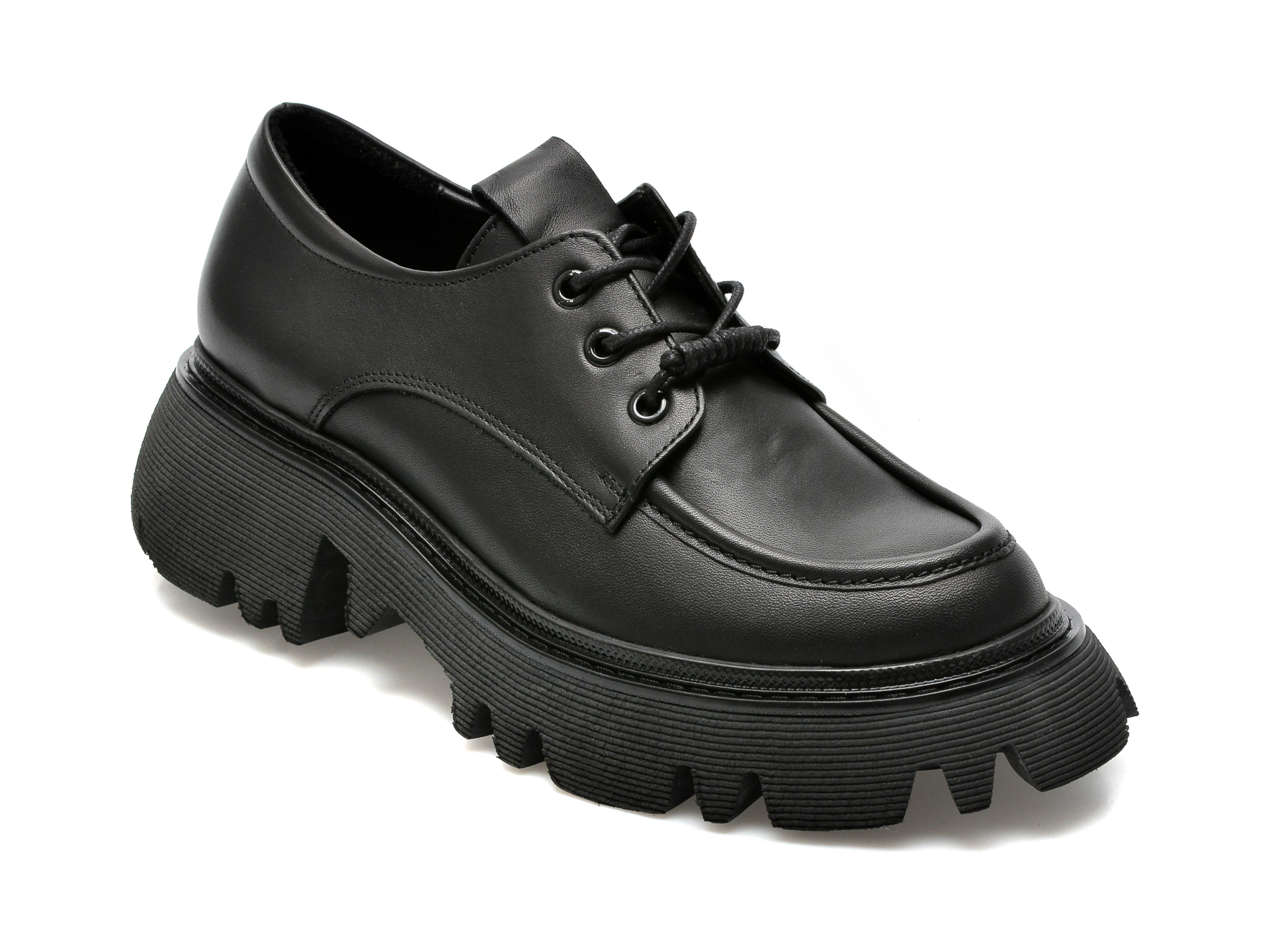 Pantofi IMAGE negri, 664040, din piele naturala /femei/pantofi imagine noua