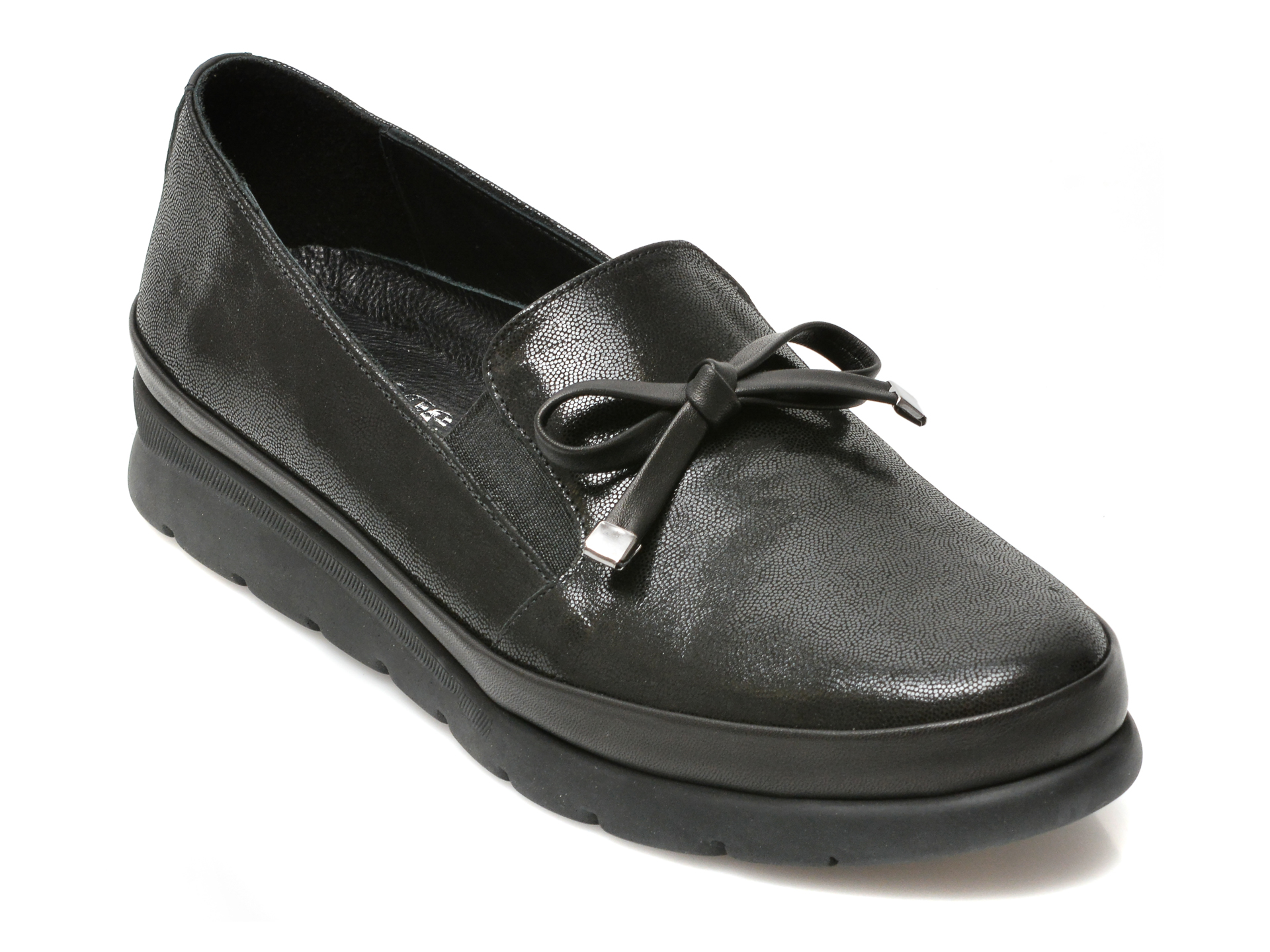 Pantofi IMAGE negri, 986154, din piele naturala Image imagine noua
