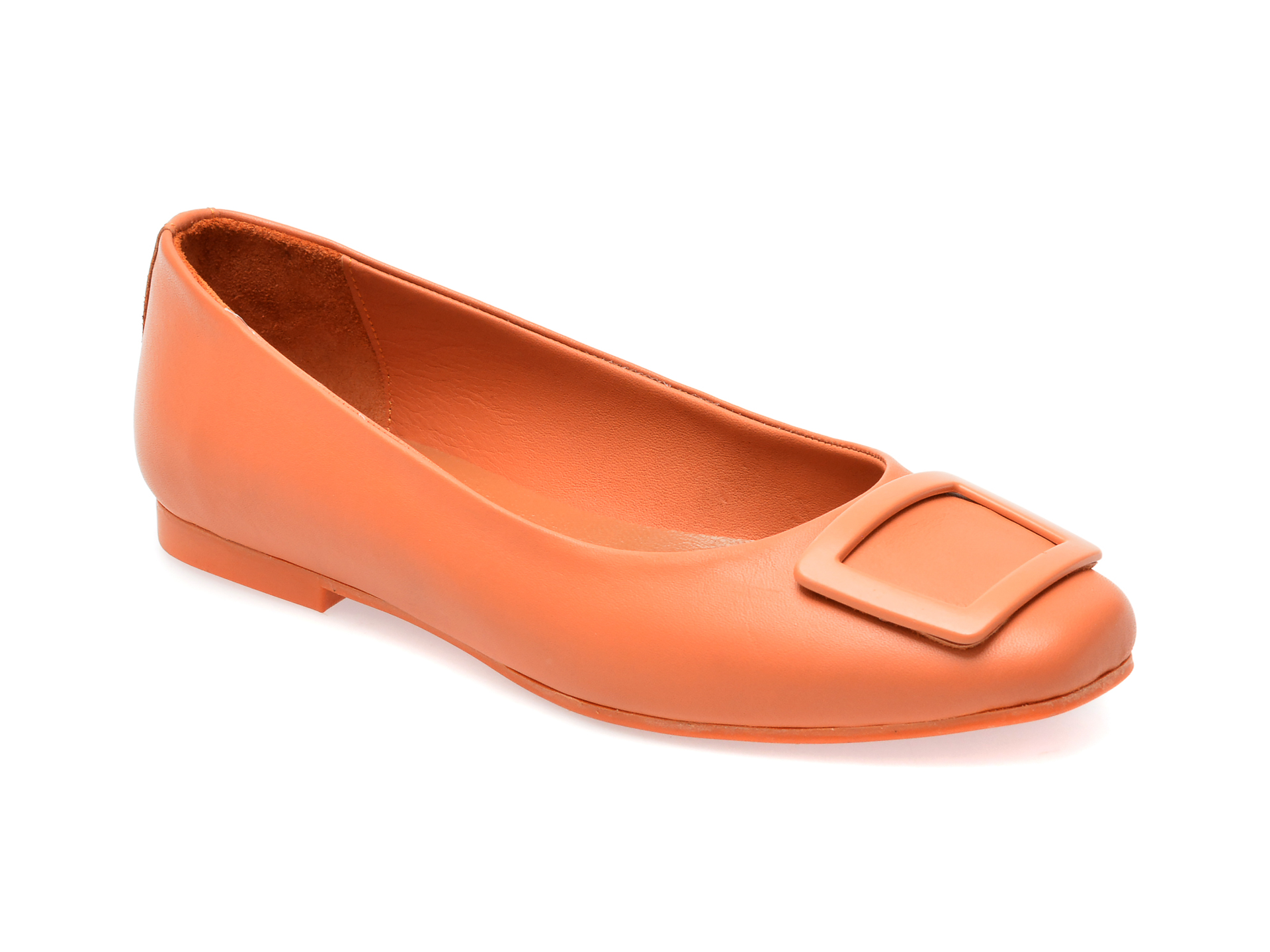 Pantofi IMAGE portocalii, 222185, din piele naturala