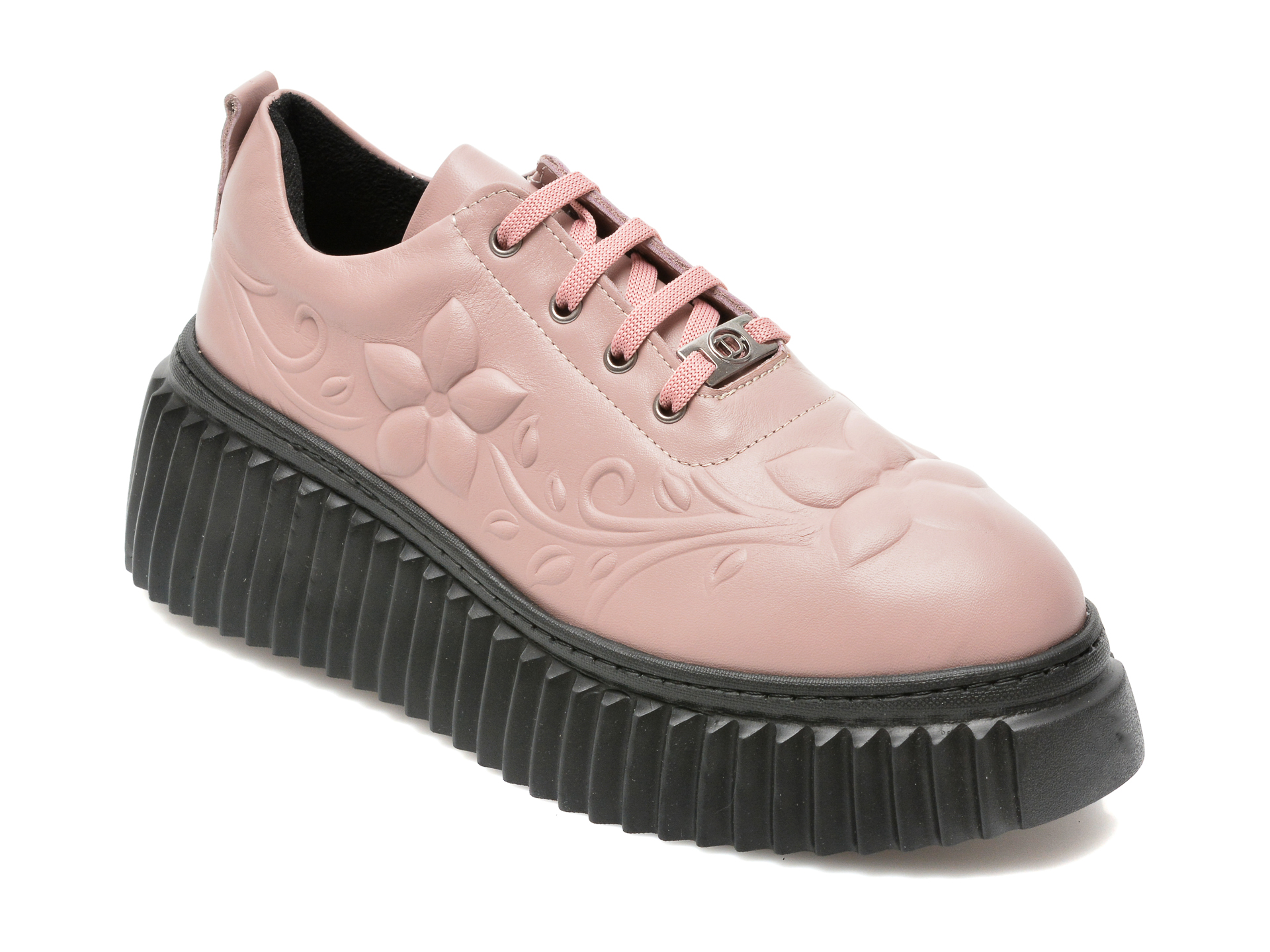 Pantofi IMAGE roz, 82212, din piele naturala Image imagine noua