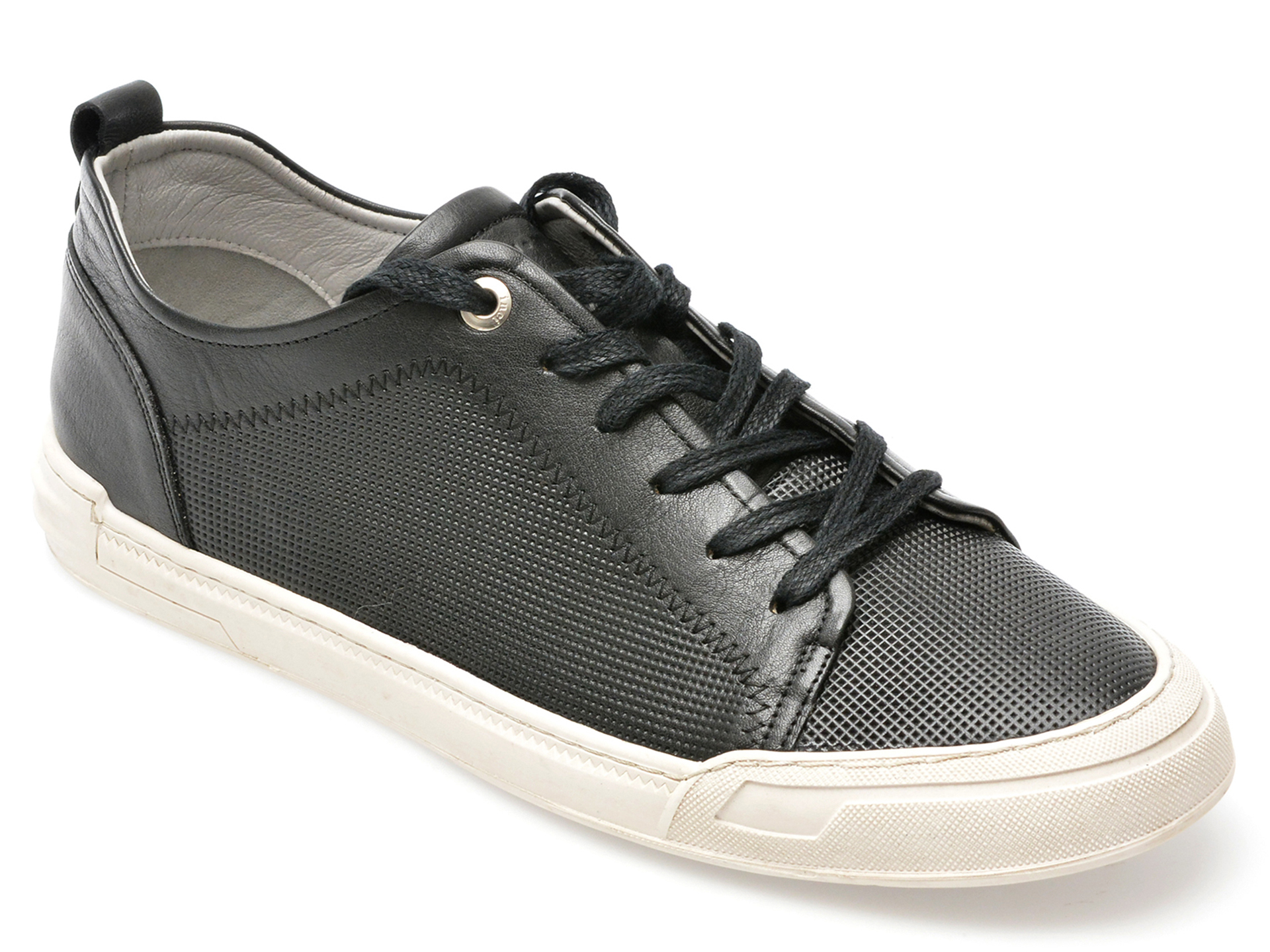 Pantofi INCI negri, CVK2807, din piele naturala /barbati/pantofi