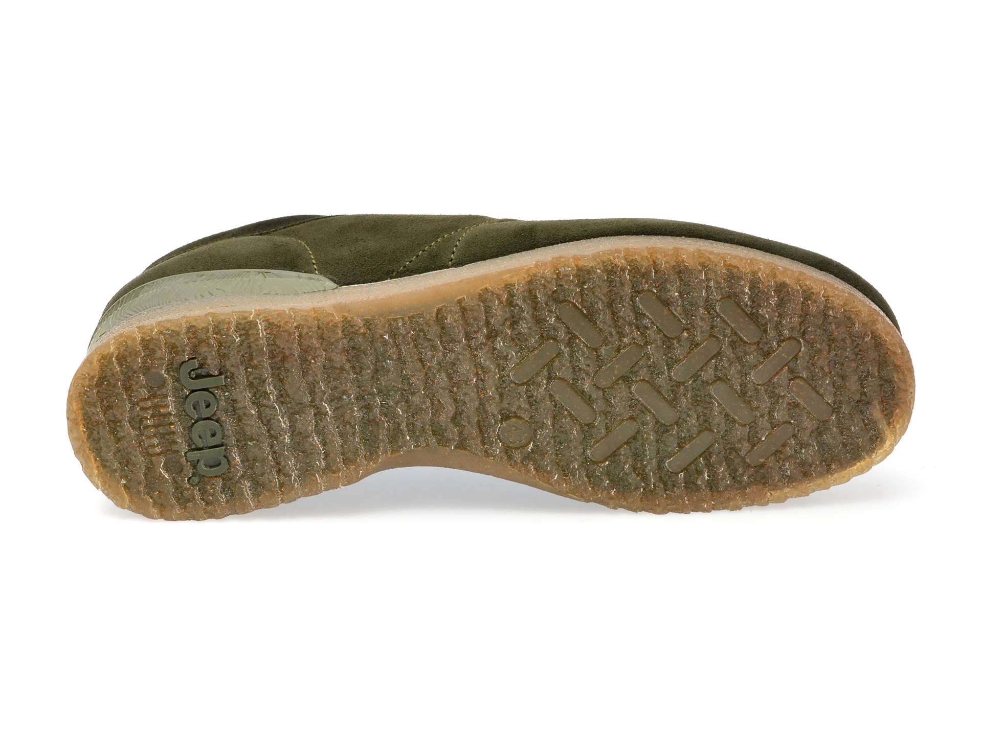 Pantofi JEEP kaki, M32081A, din piele intoarsa