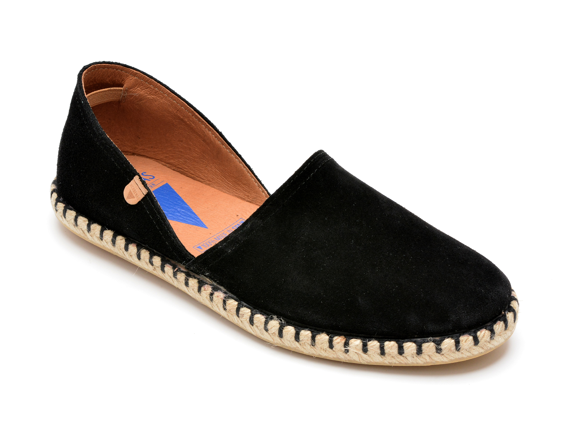 Pantofi LA COMPANIA NATURAL negri, CRM0001, din piele intoarsa /femei/pantofi imagine noua