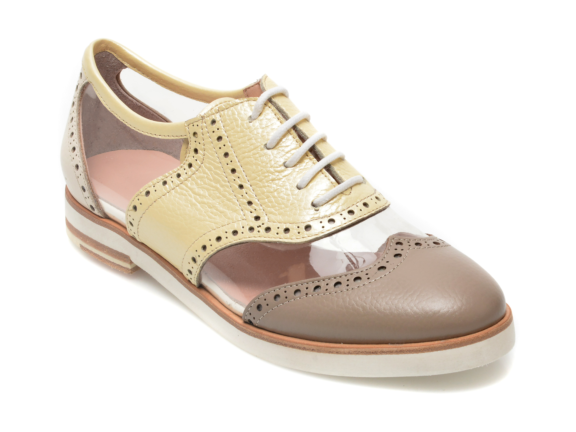 Pantofi LABOUR bej, 403, din piele naturala /femei/pantofi imagine noua