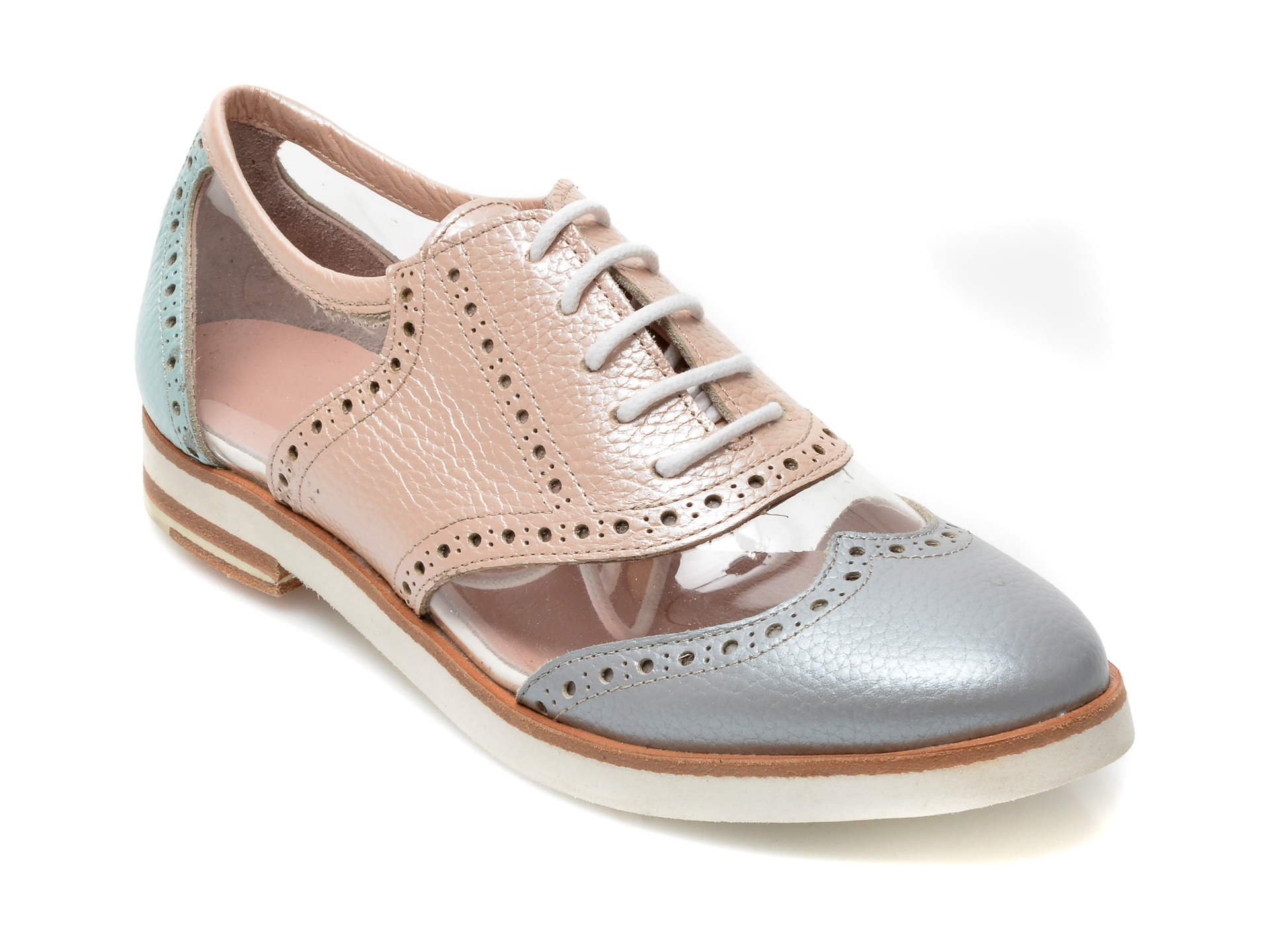 Pantofi LABOUR multicolori, 403, din piele naturala /femei/pantofi imagine noua