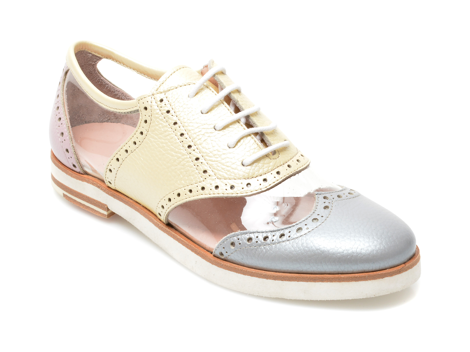 Pantofi ALDO albi, FRAN965, din piele ecologica Aldo